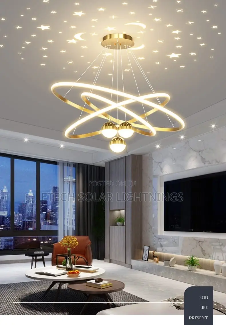 Modern Led Living Room Home Nordic Chandelier Light