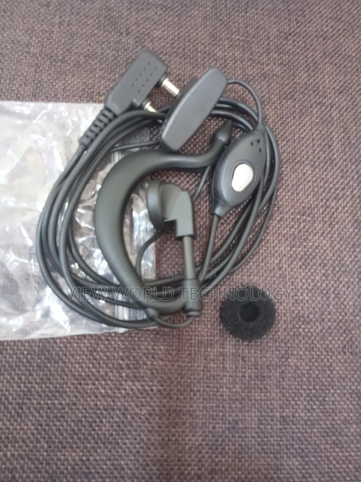 Walkie Talkie Earpiece Black