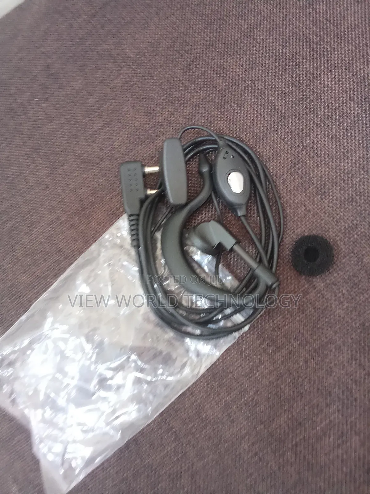 Walkie Talkie Earpiece Black