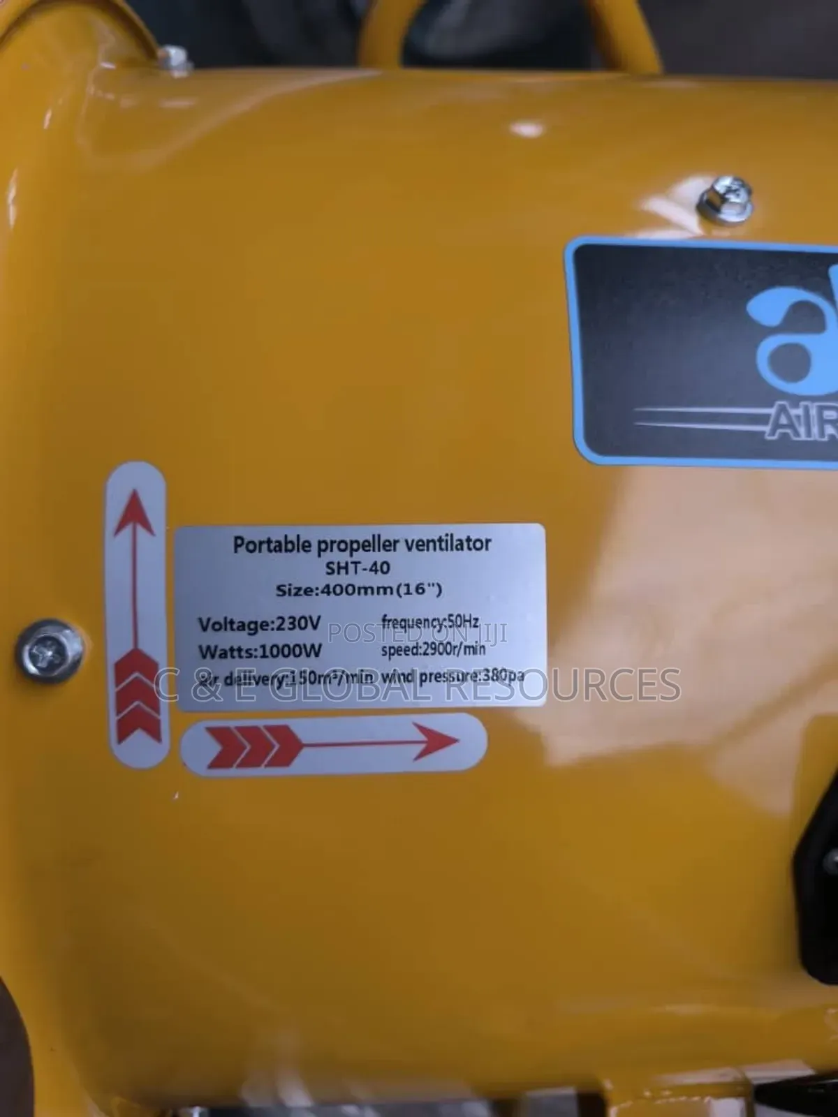 16" Moveable Ventilator Blower/Fan