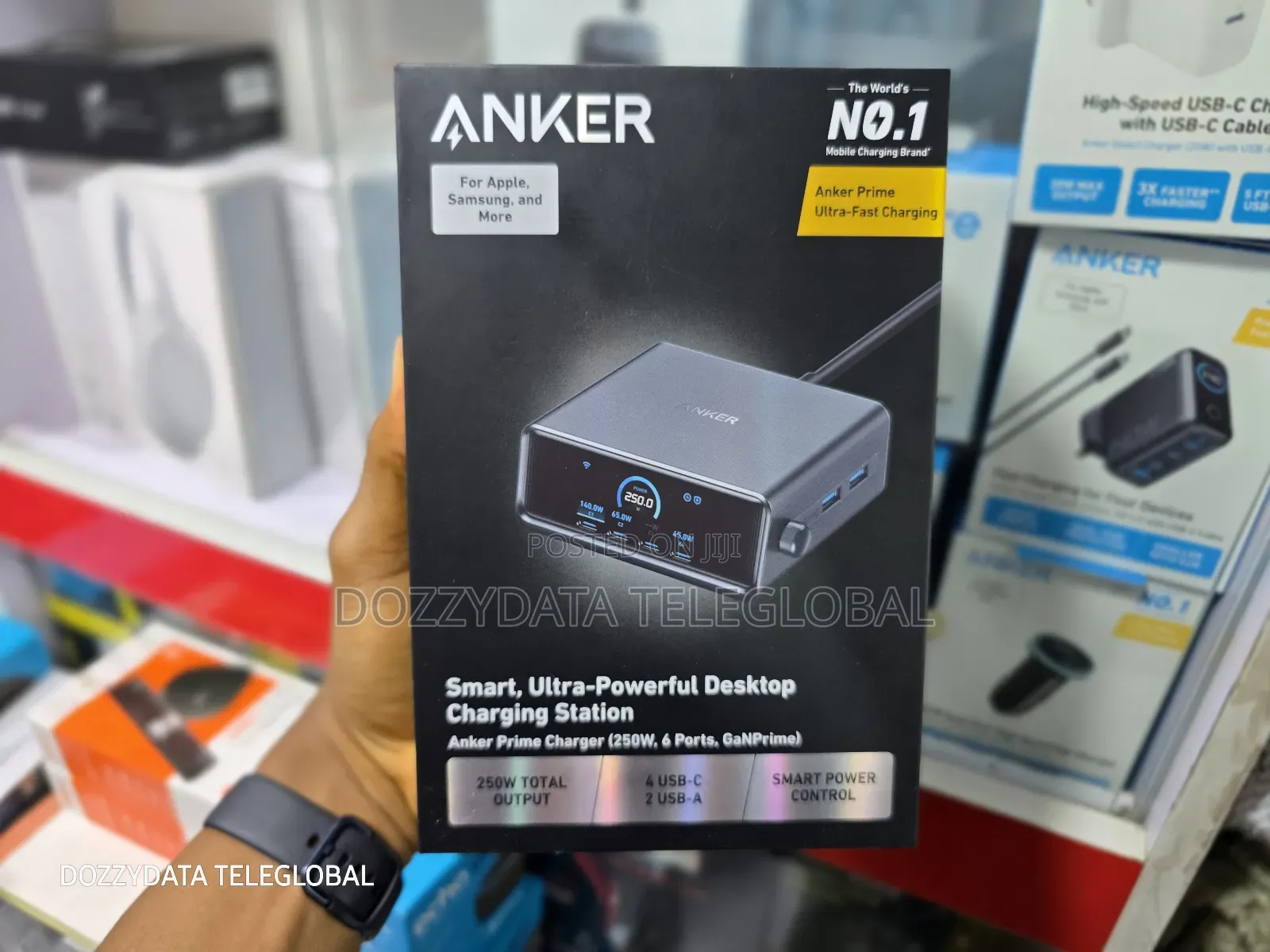 Anker Prime Charger (250w, 6 Ports, Ganprime)