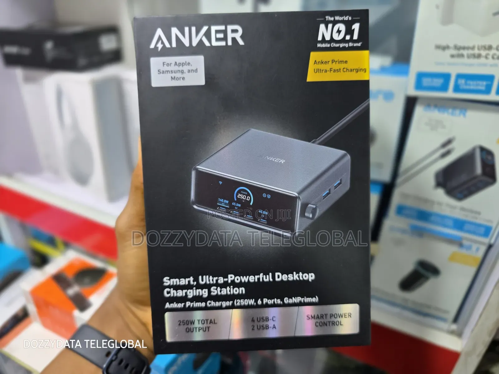Anker Prime Charger (250w, 6 Ports, Ganprime)