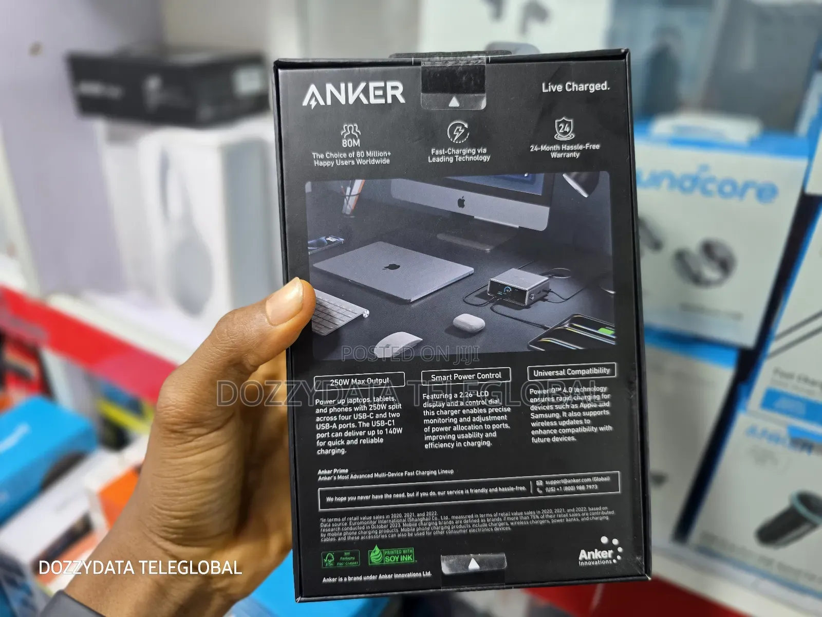 Anker Prime Charger (250w, 6 Ports, Ganprime)