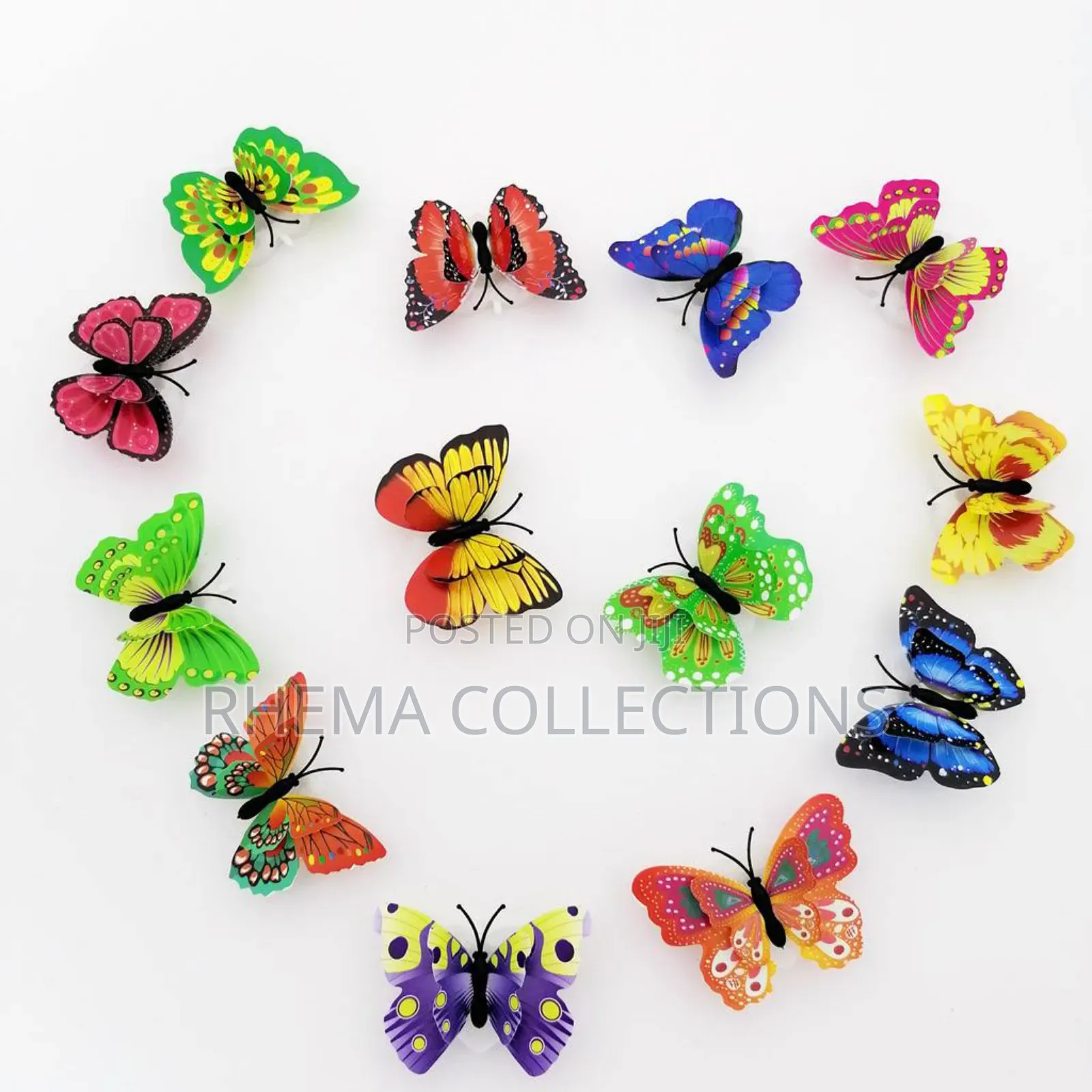 6pcs Butterfly Wall Led Sticker