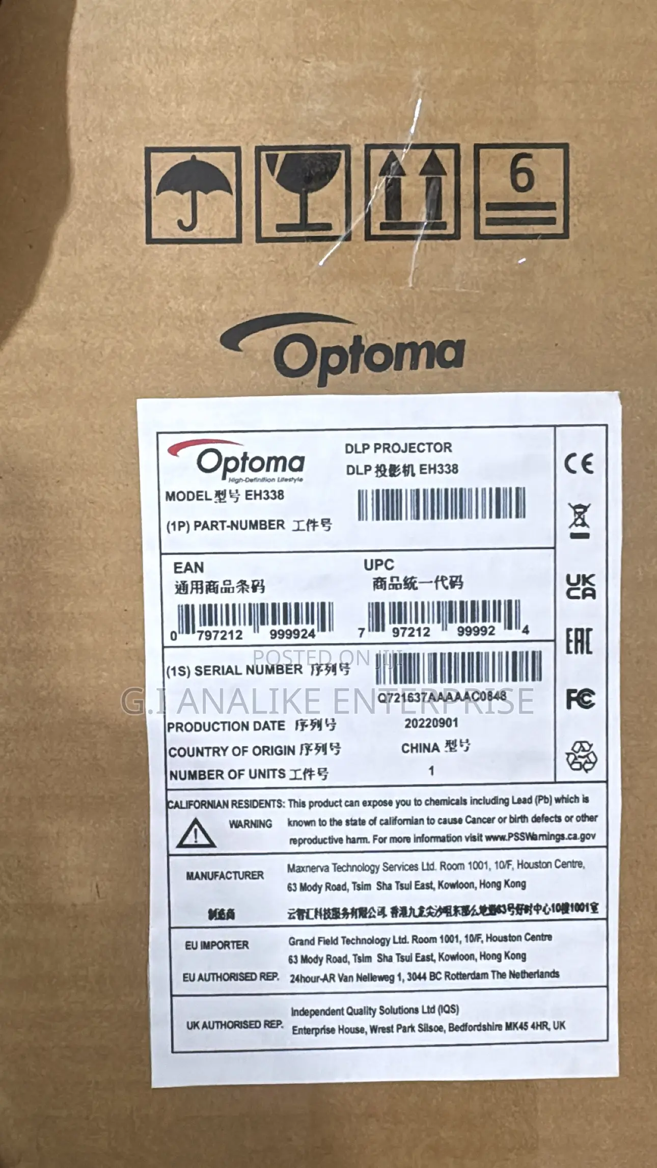 Optoma Eh338