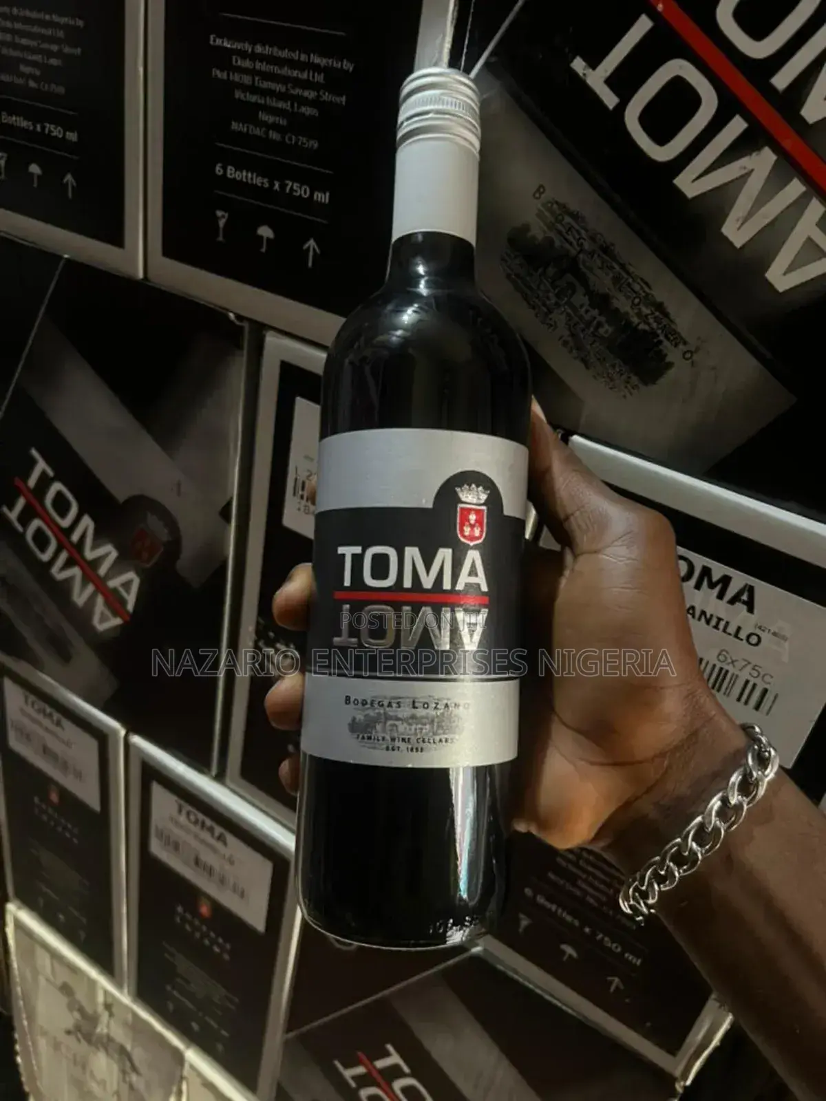 Toma Red Wine 750ml – By 12 Bottles