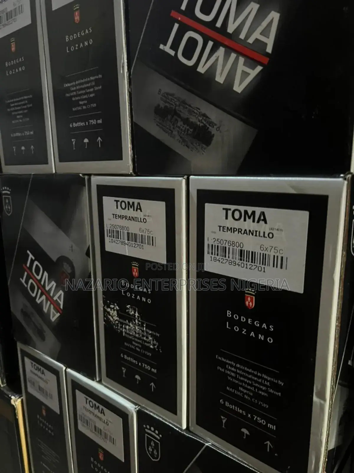 Toma Red Wine 750ml – By 12 Bottles
