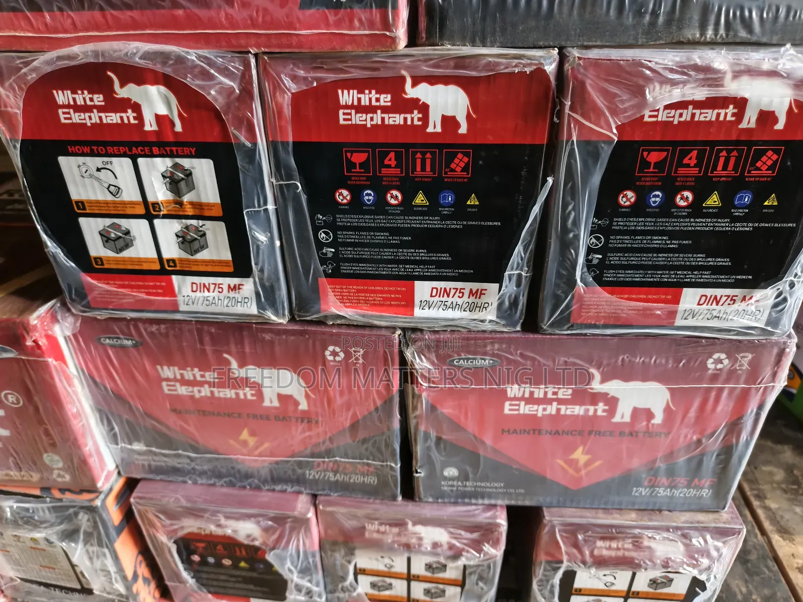 White Elephant Car Battery CMF
