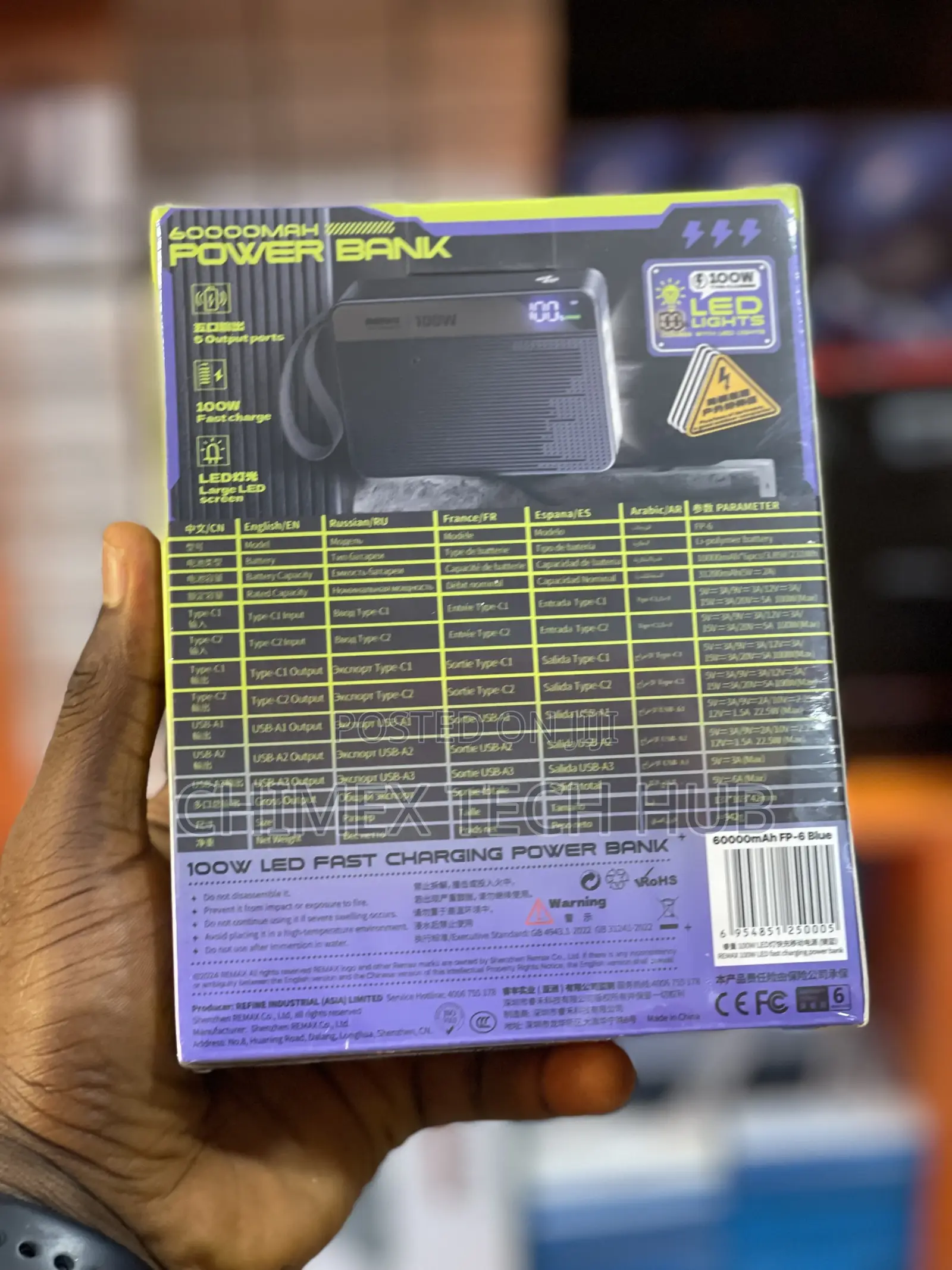 60000mah 100watts Phone/ Laptop Power Bank