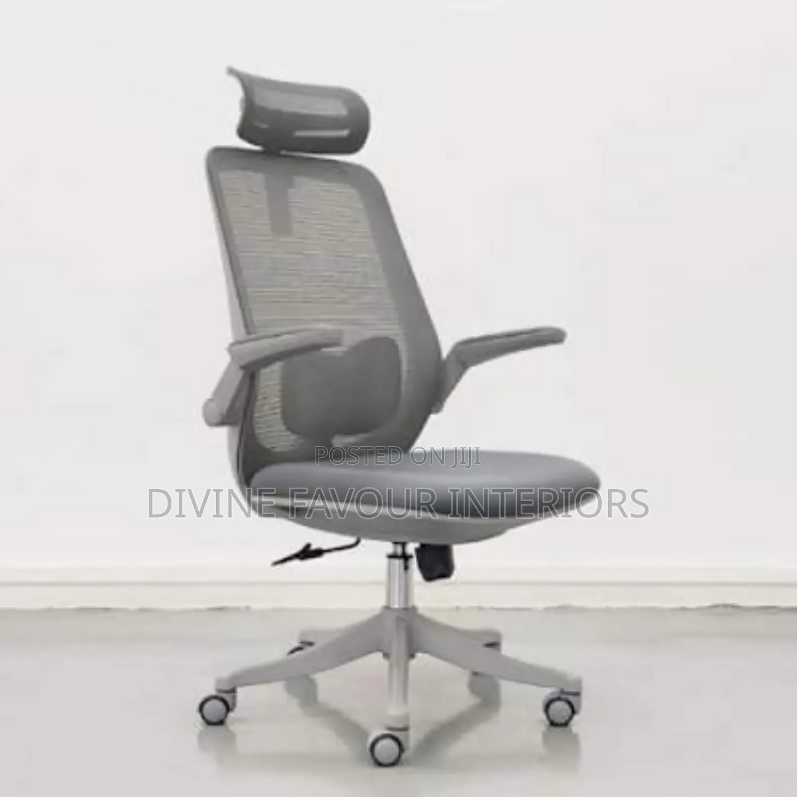 Executive Home Office Mesh Chair - Gray