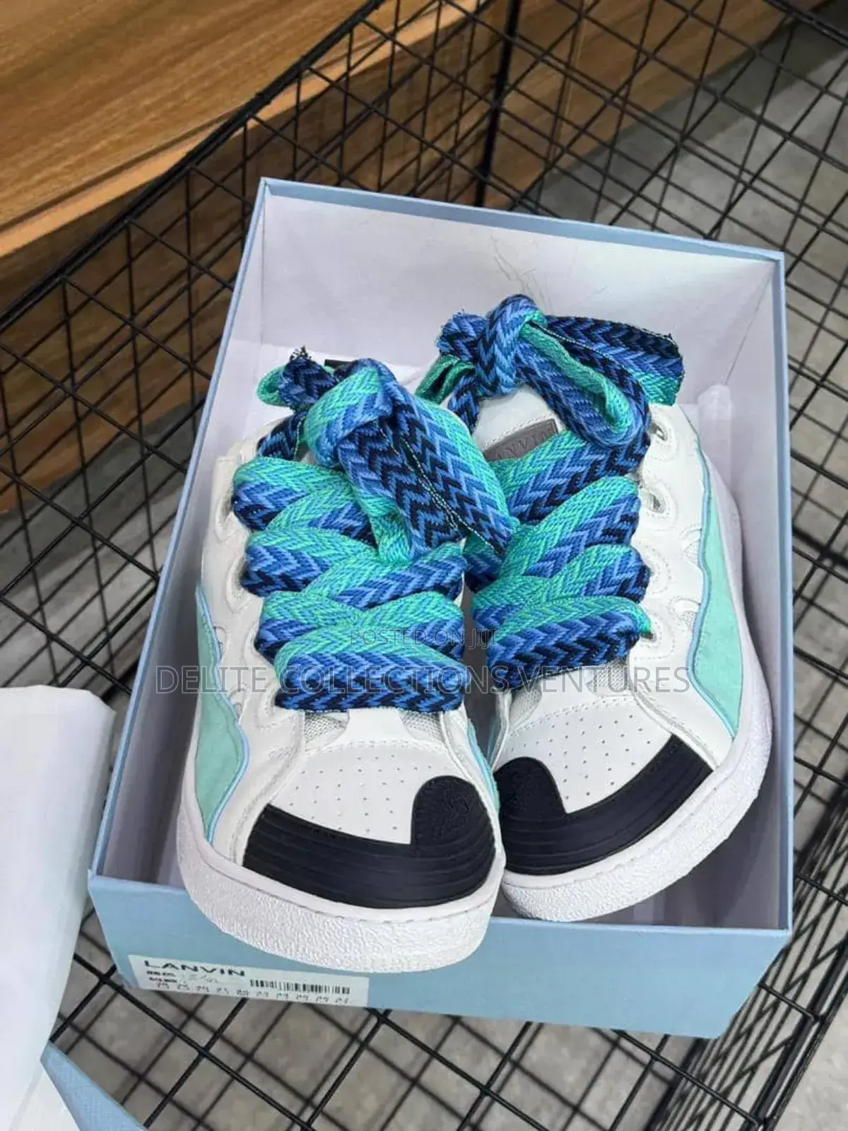 Officially Lanvin Sneakers (Light Blue X White Colour