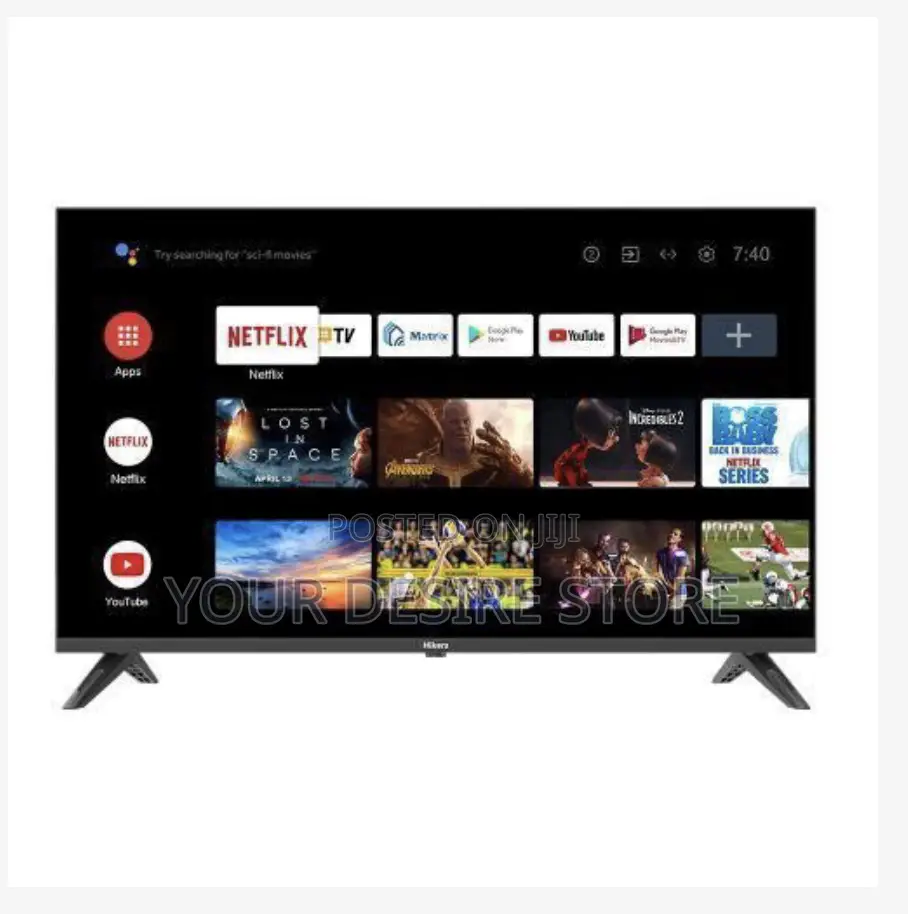 Hikers 43'' Inch Frameless Android Smart FHD Led Tv - Black