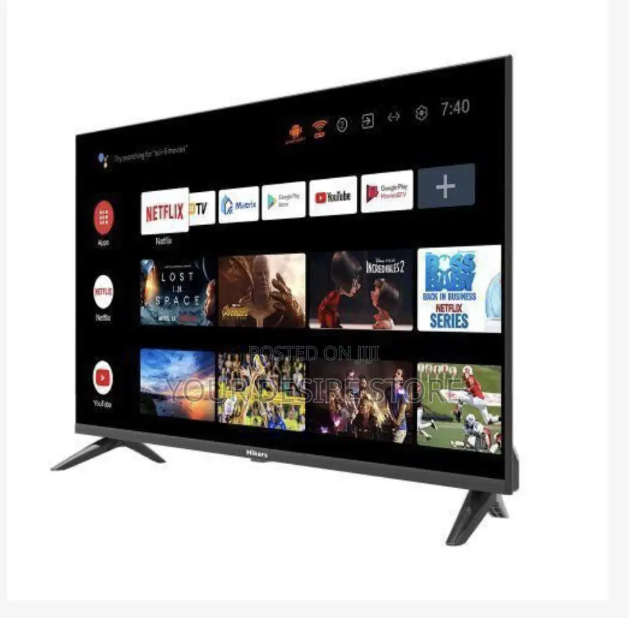 Hikers 43'' Inch Frameless Android Smart FHD Led Tv - Black