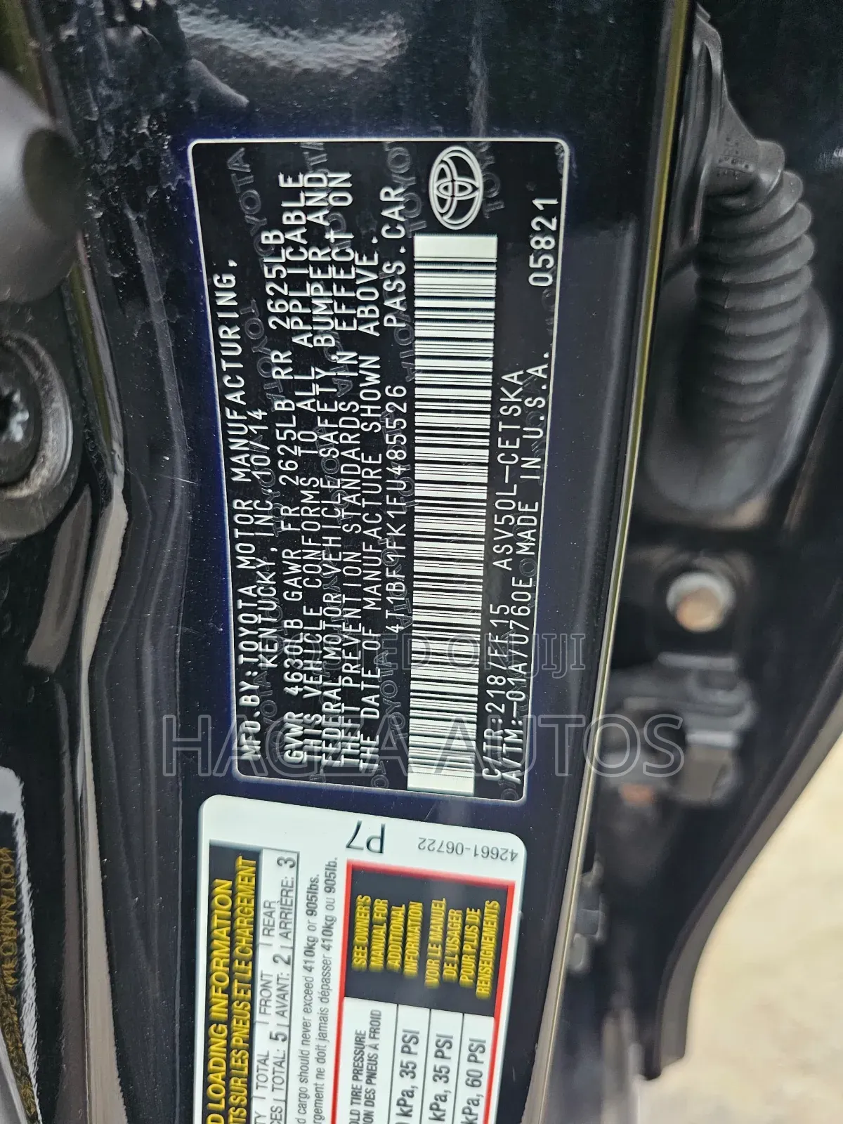 Toyota Camry SE 4dr Sedan (2.5L 4cyl 6A) 2015 Black
