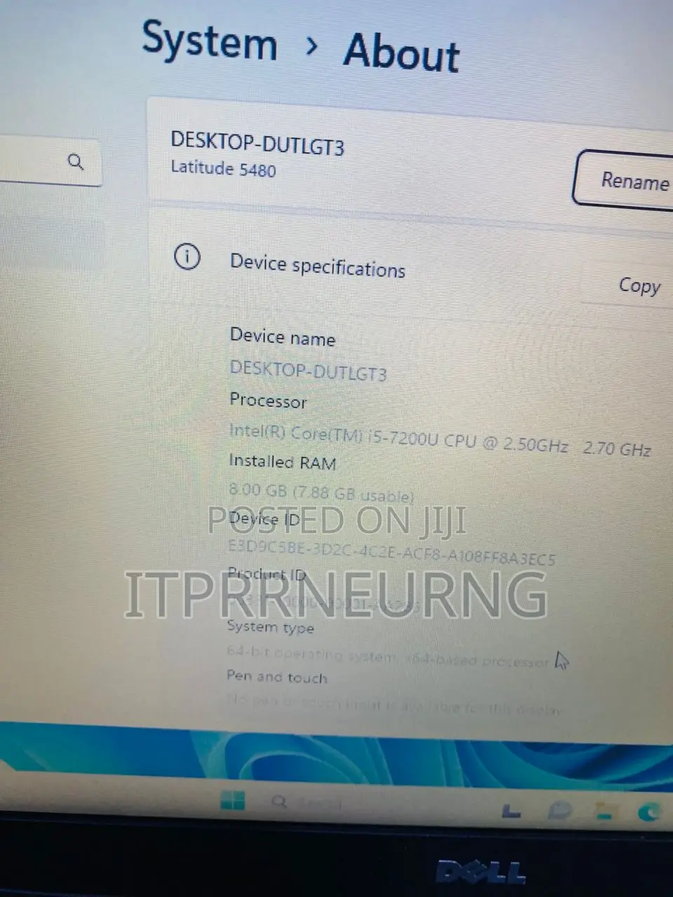 Laptop Dell Latitude 14 5480 8GB Intel Core I5 SSD 256GB