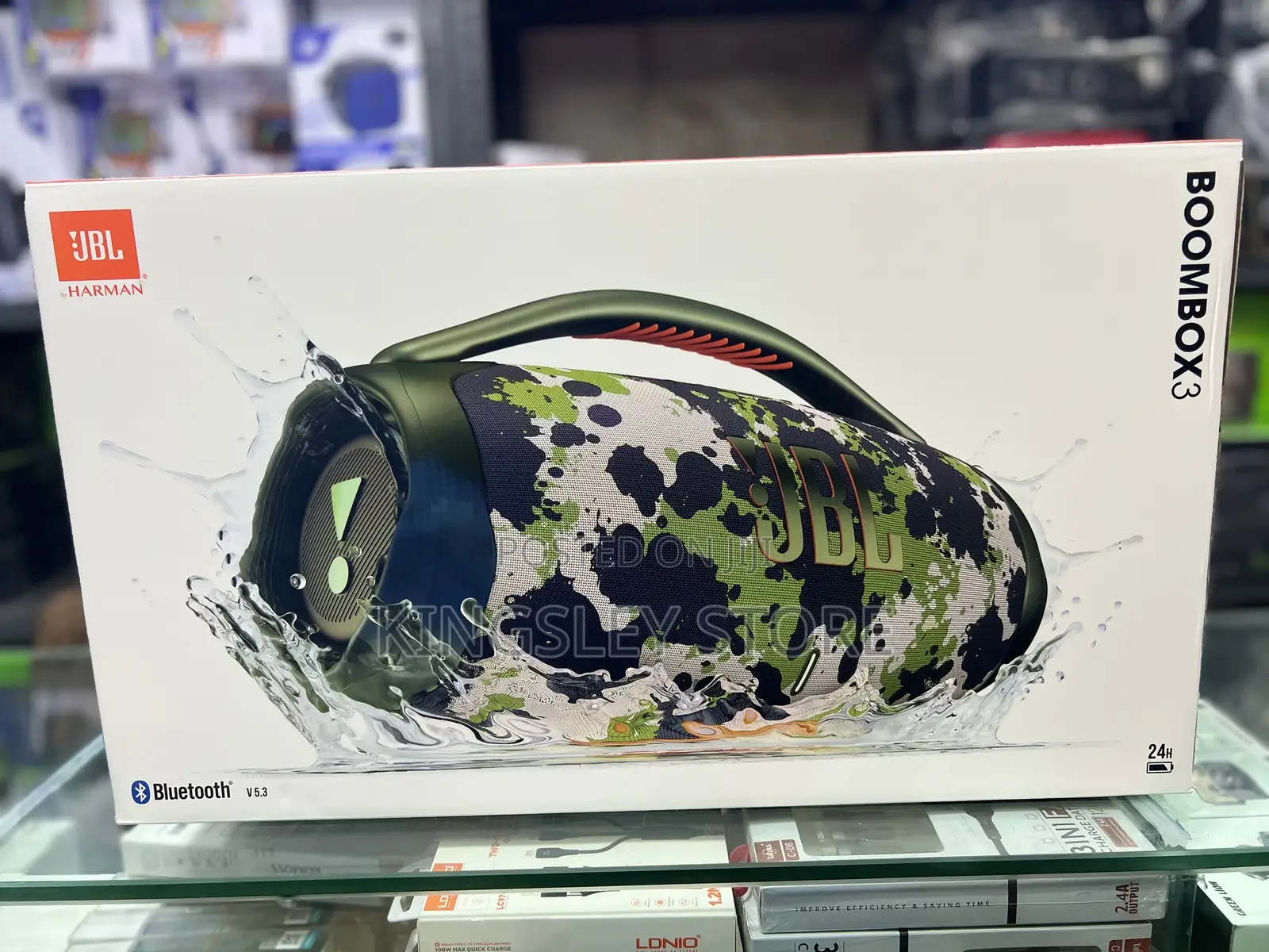 JBL Boombox 3 Wireless Bluetooth Water Portable Speaker Camo