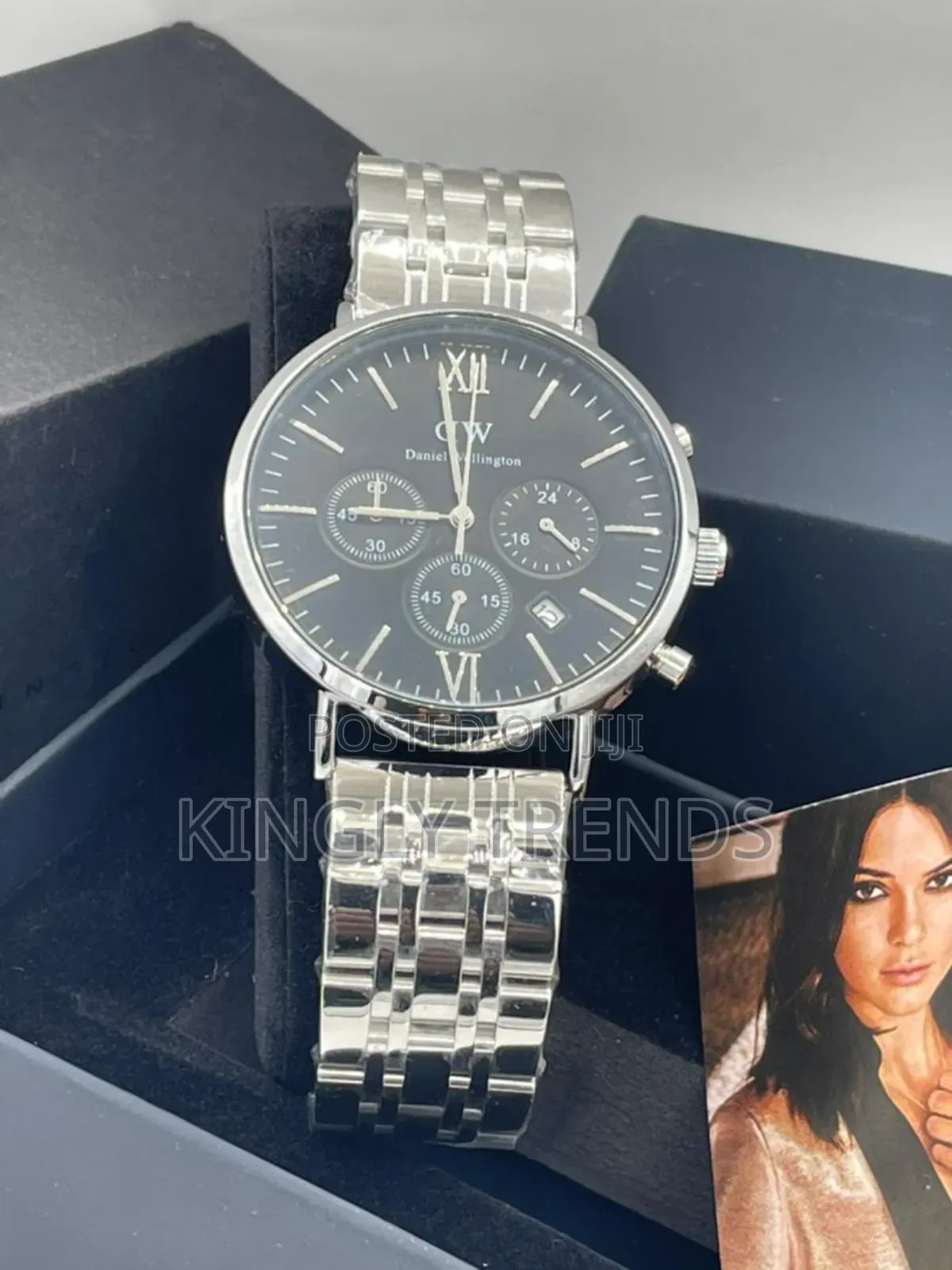 Dw Chronograph Chain Wristwatch