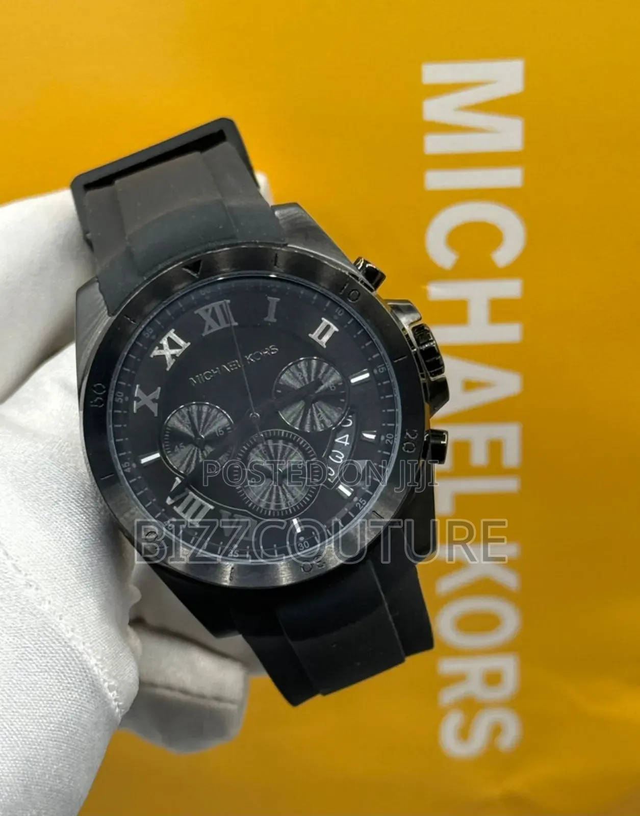 Original Michael Kors, Black Dial, Genuine Leather Watch