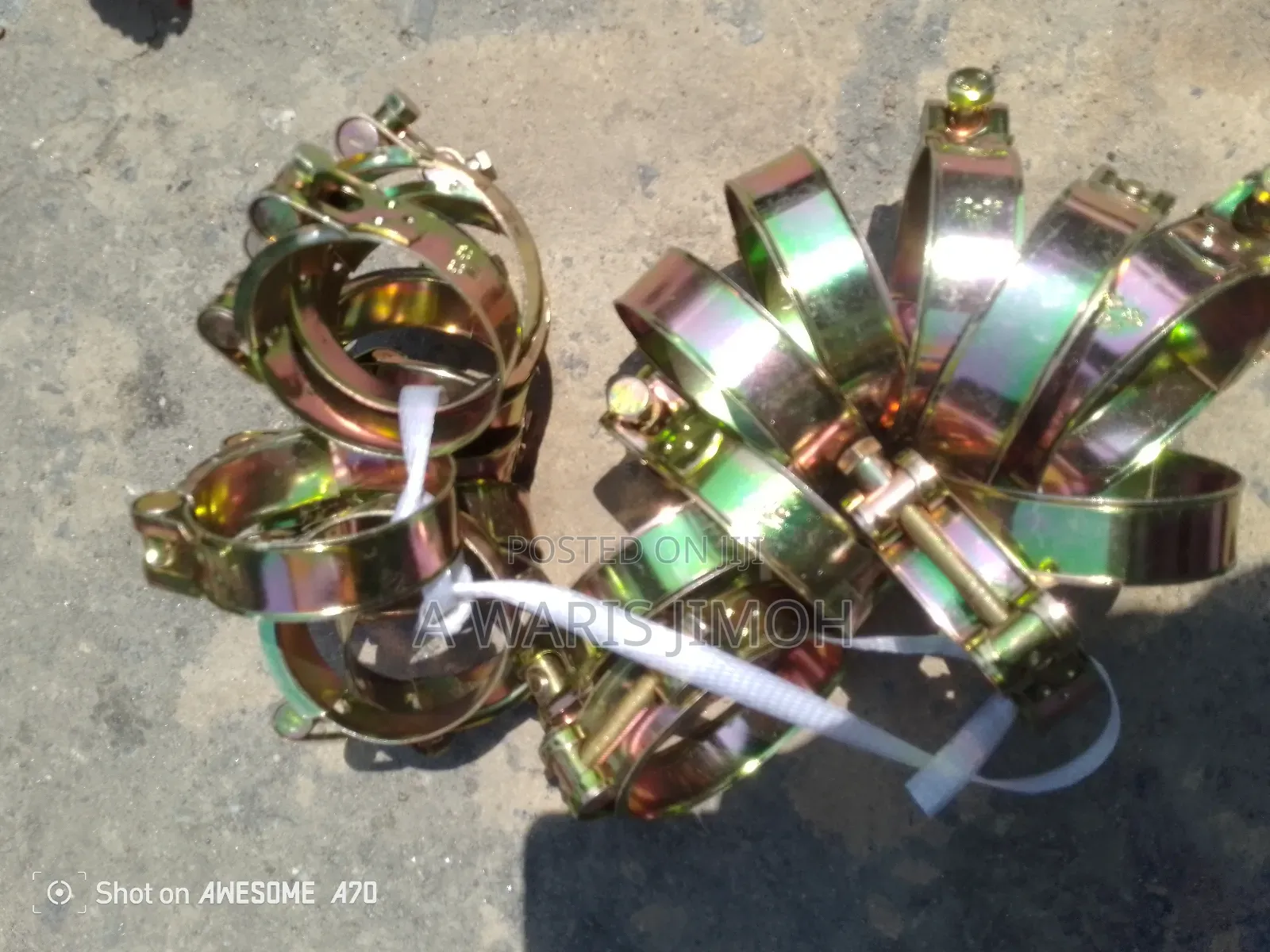 3" Golden Hose Clips