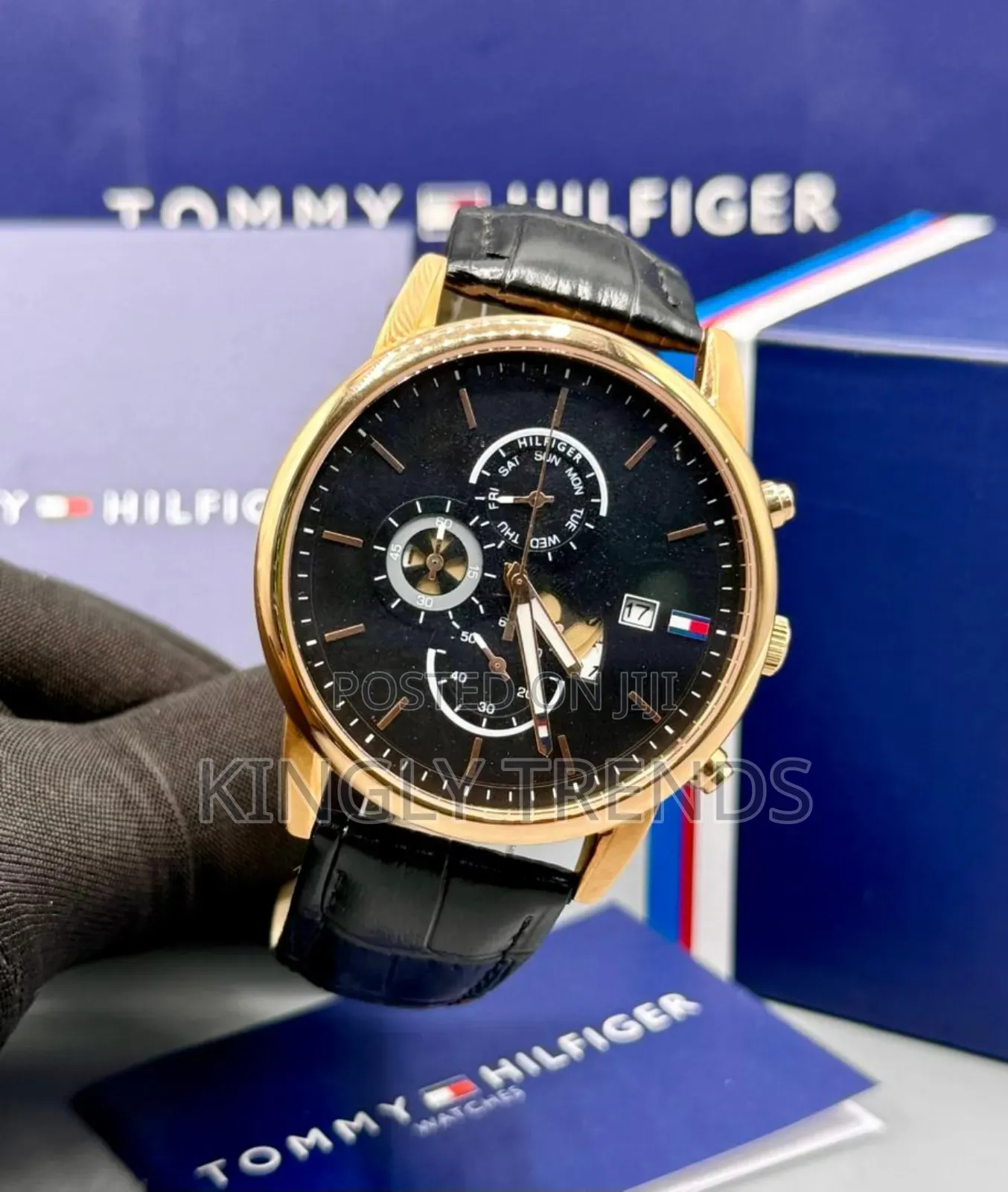 Tommy Hilfiger Leather Wristwatch