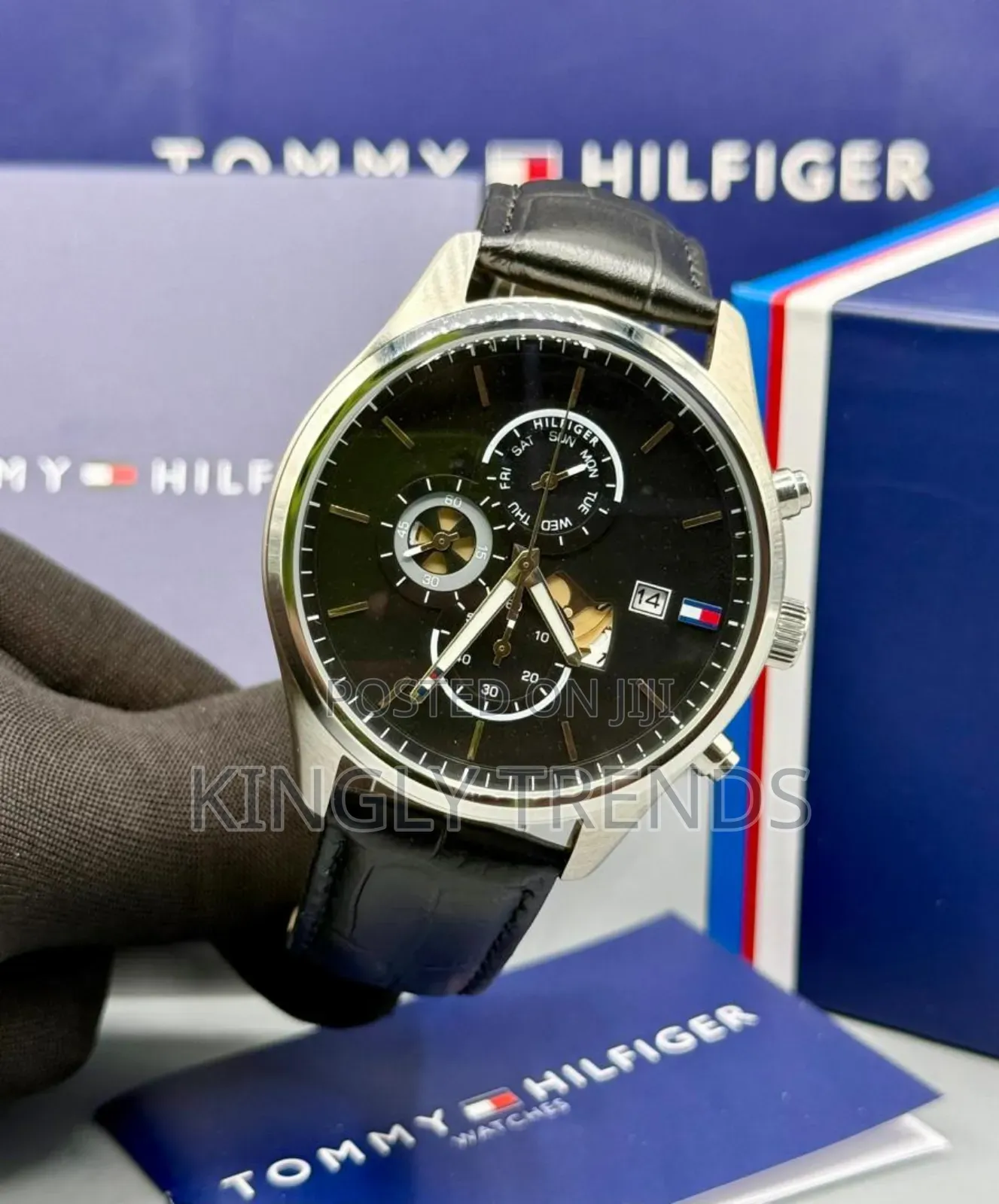 Tommy Hilfiger Leather Wristwatch