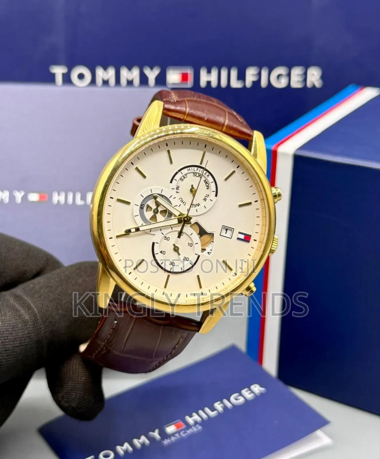 Tommy Hilfiger Leather Wristwatch