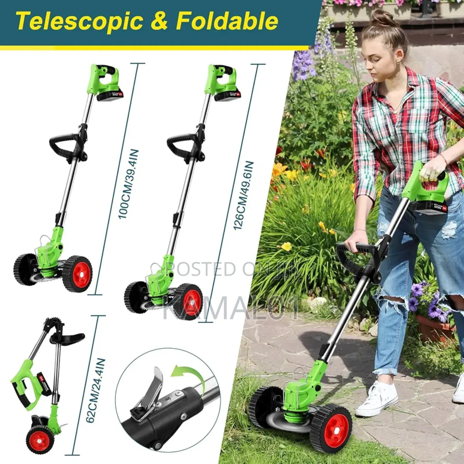 High Quality Grass and Stem Cordless Cutter With 2 Batteries