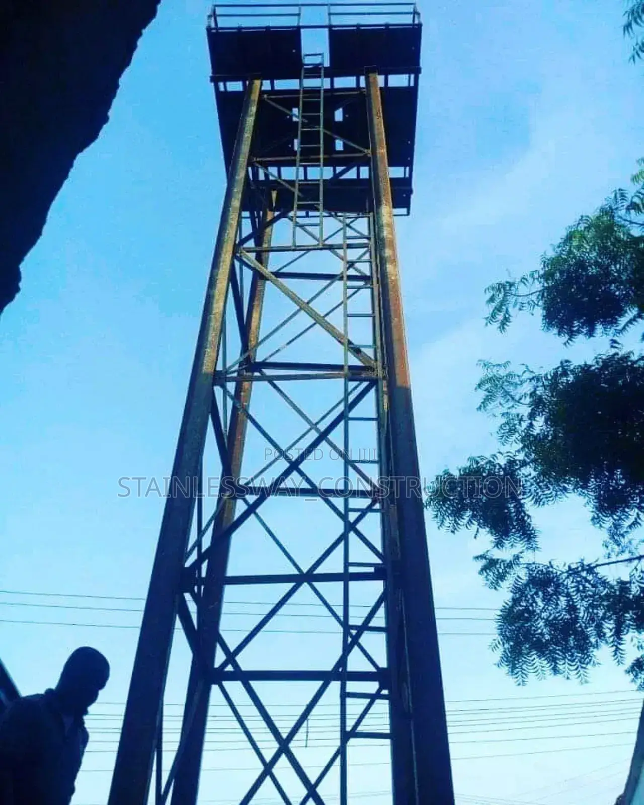 38feet Overhead Tank Stand
