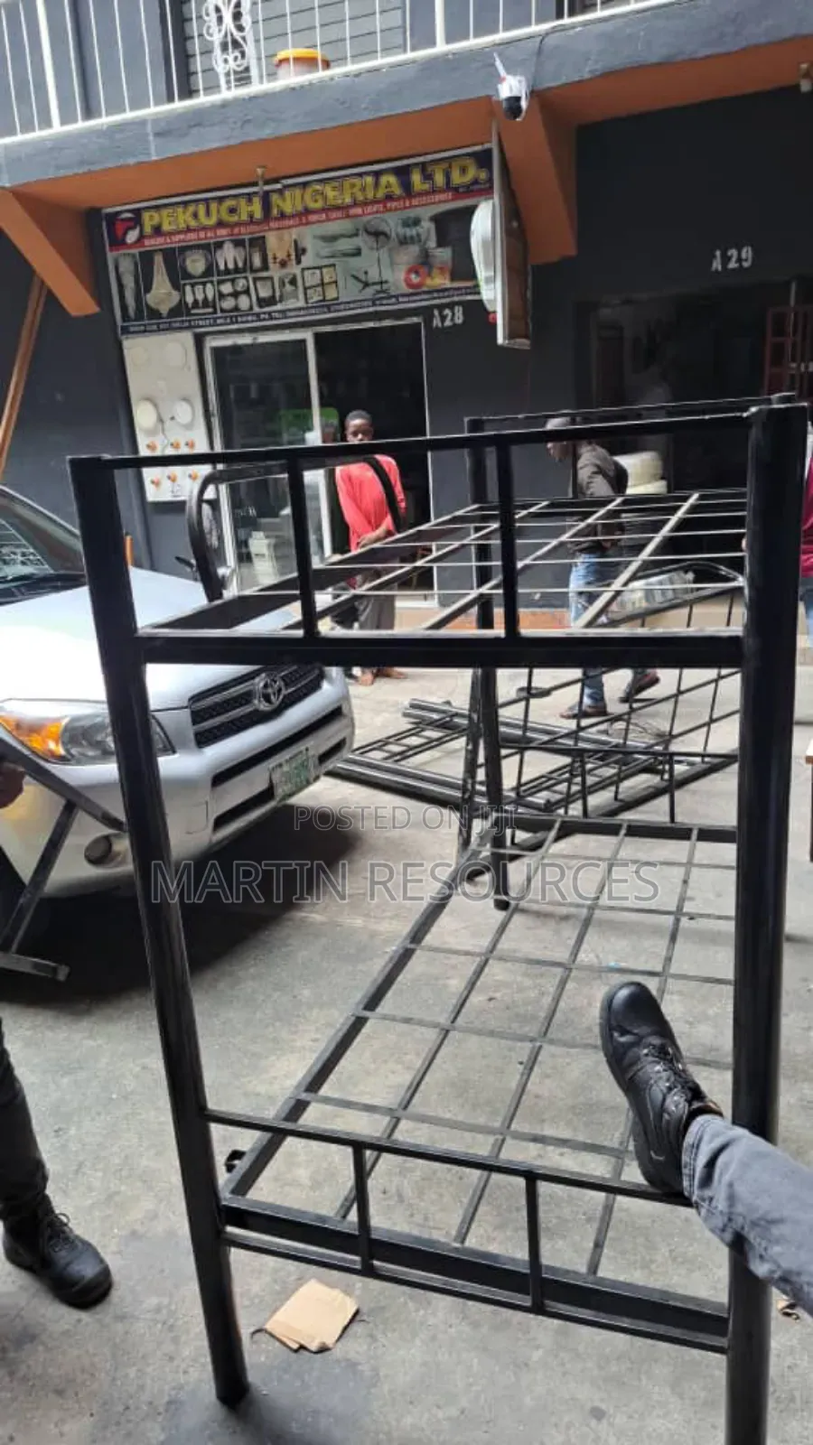 Double Bunk Bed With Safety Railings