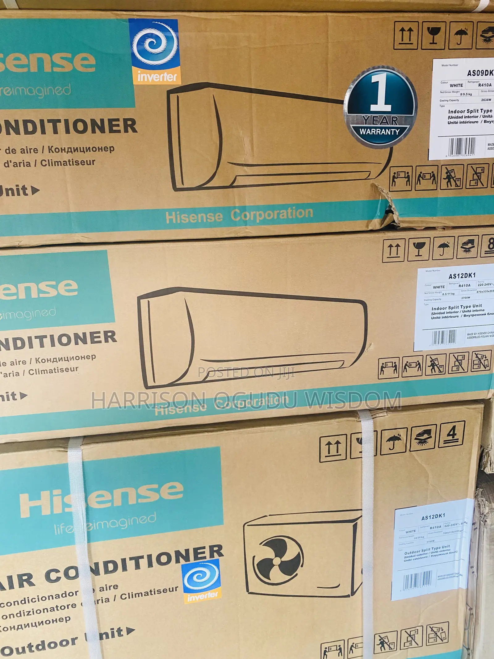 Hisense 1:Hp Inverter Air Conditioner for Sale