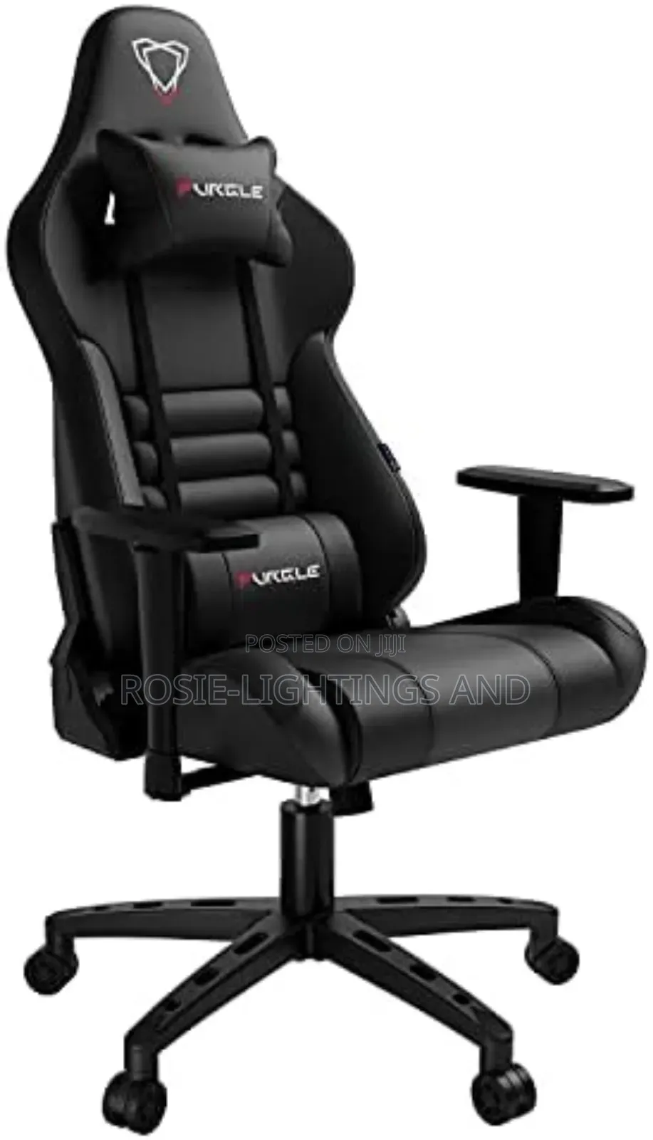 Executive Furgle Gaming Ergonomic Chair- Full Black