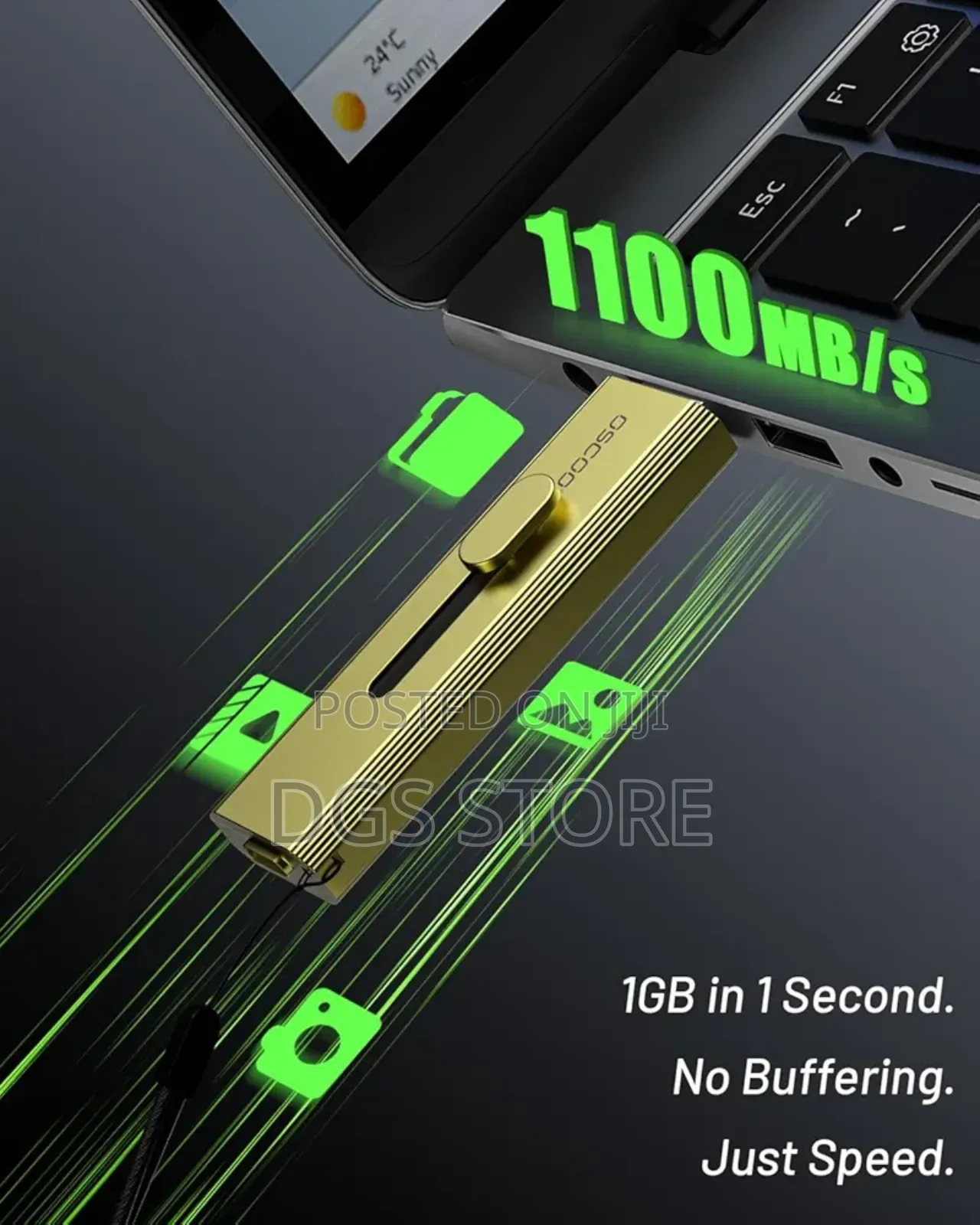 Oscoo T10 SSD Flash Drive USB a + Type C 1tb