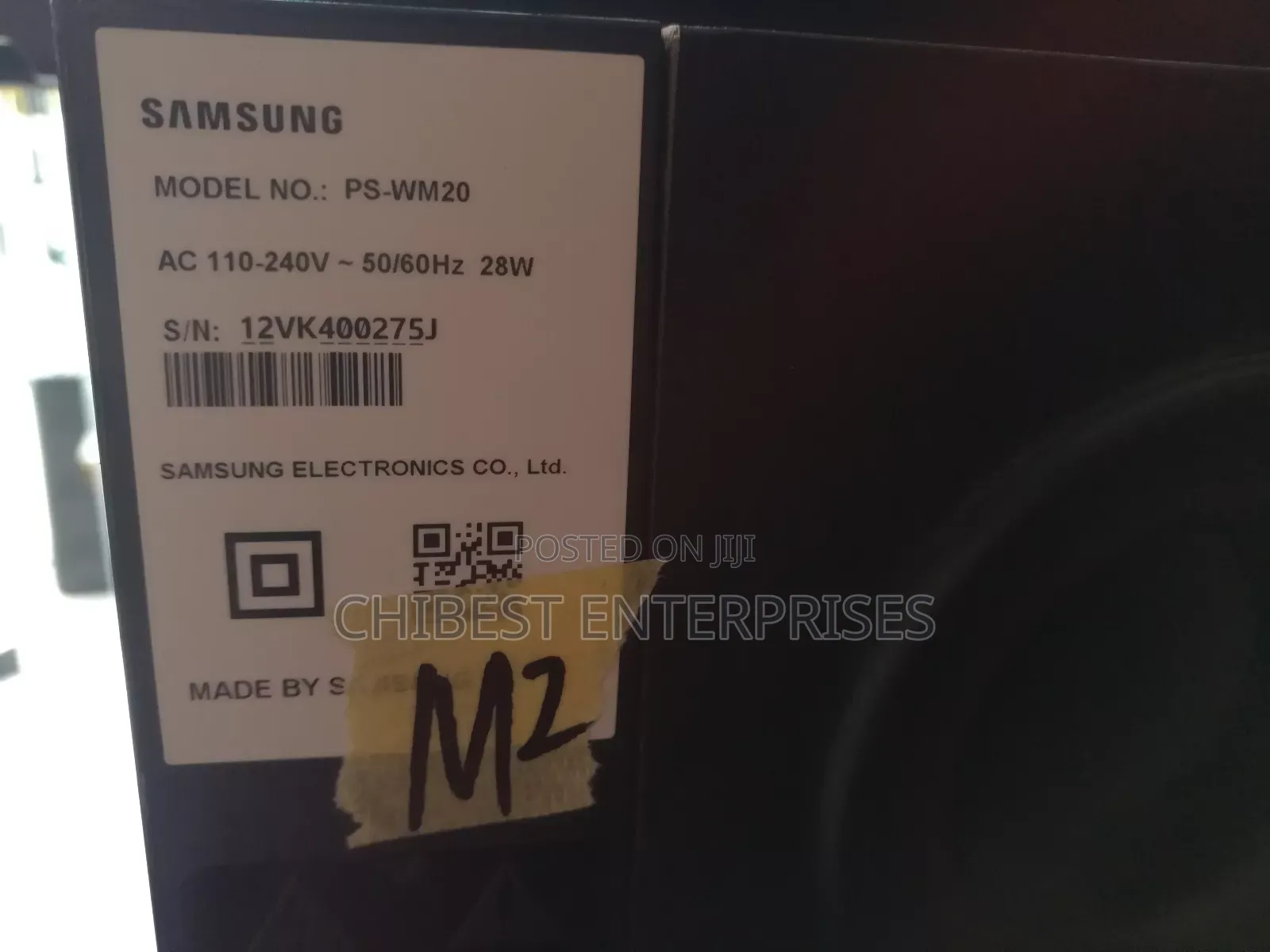 Samsung Ps-Wm20 Wireless Subwoofer.