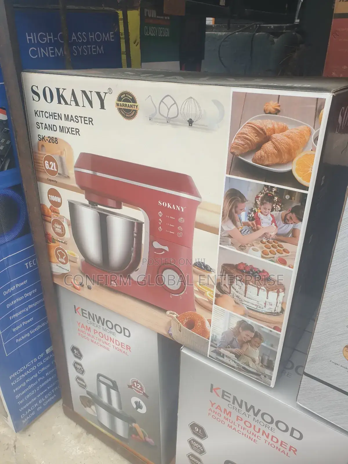 Sokany Heavy Duty 6.2 Litres Stand Mixer