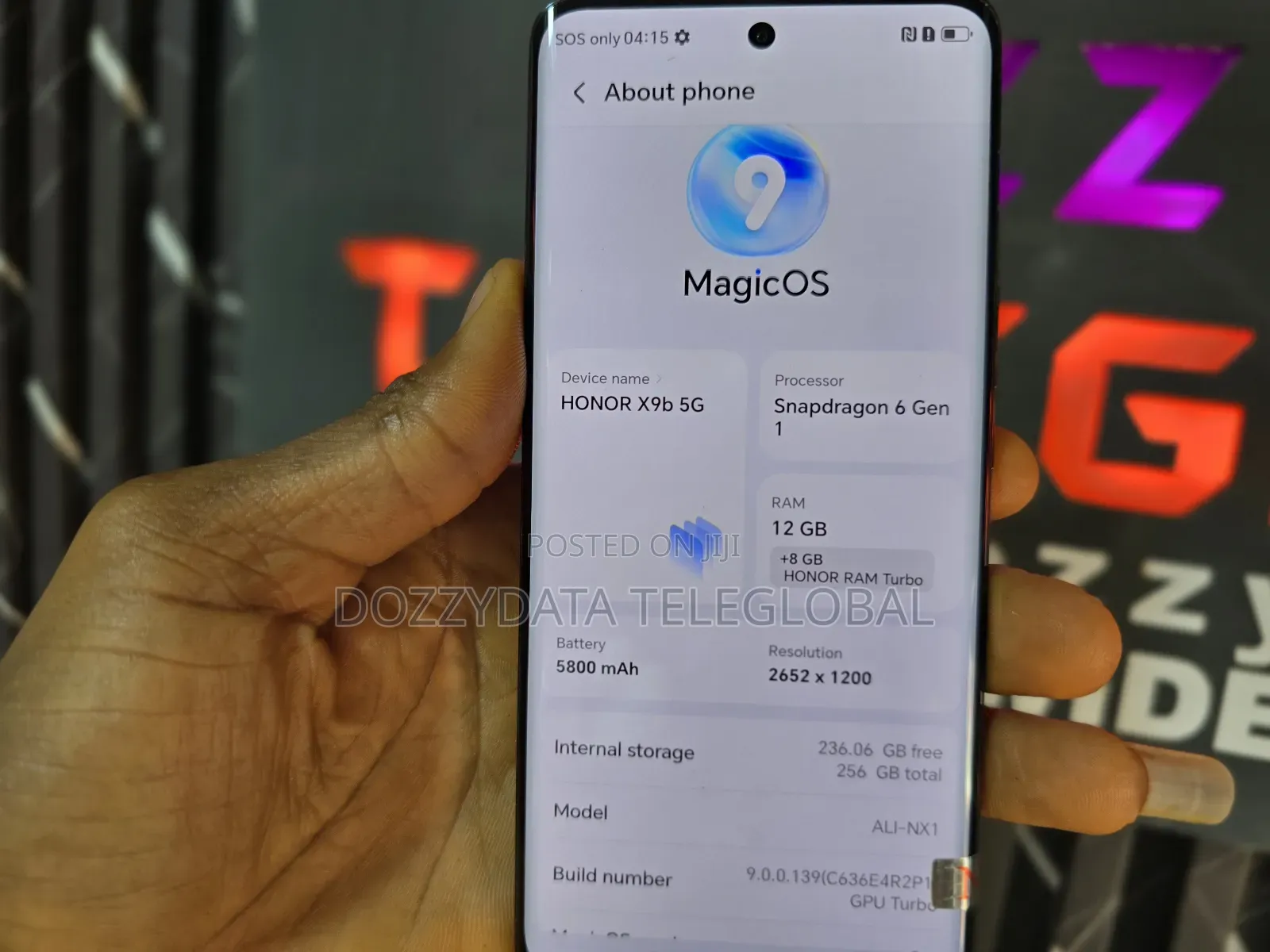 Honor X9b 5G 256 GB Black
