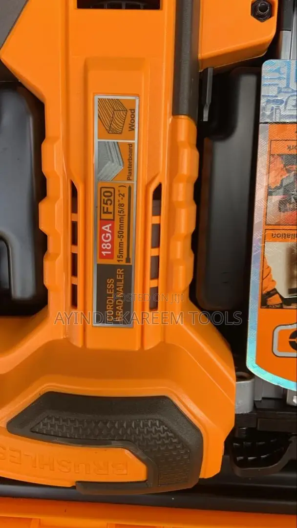 Industrial Cordless Brad Nailer 18ga F50 (15mm-50mm)