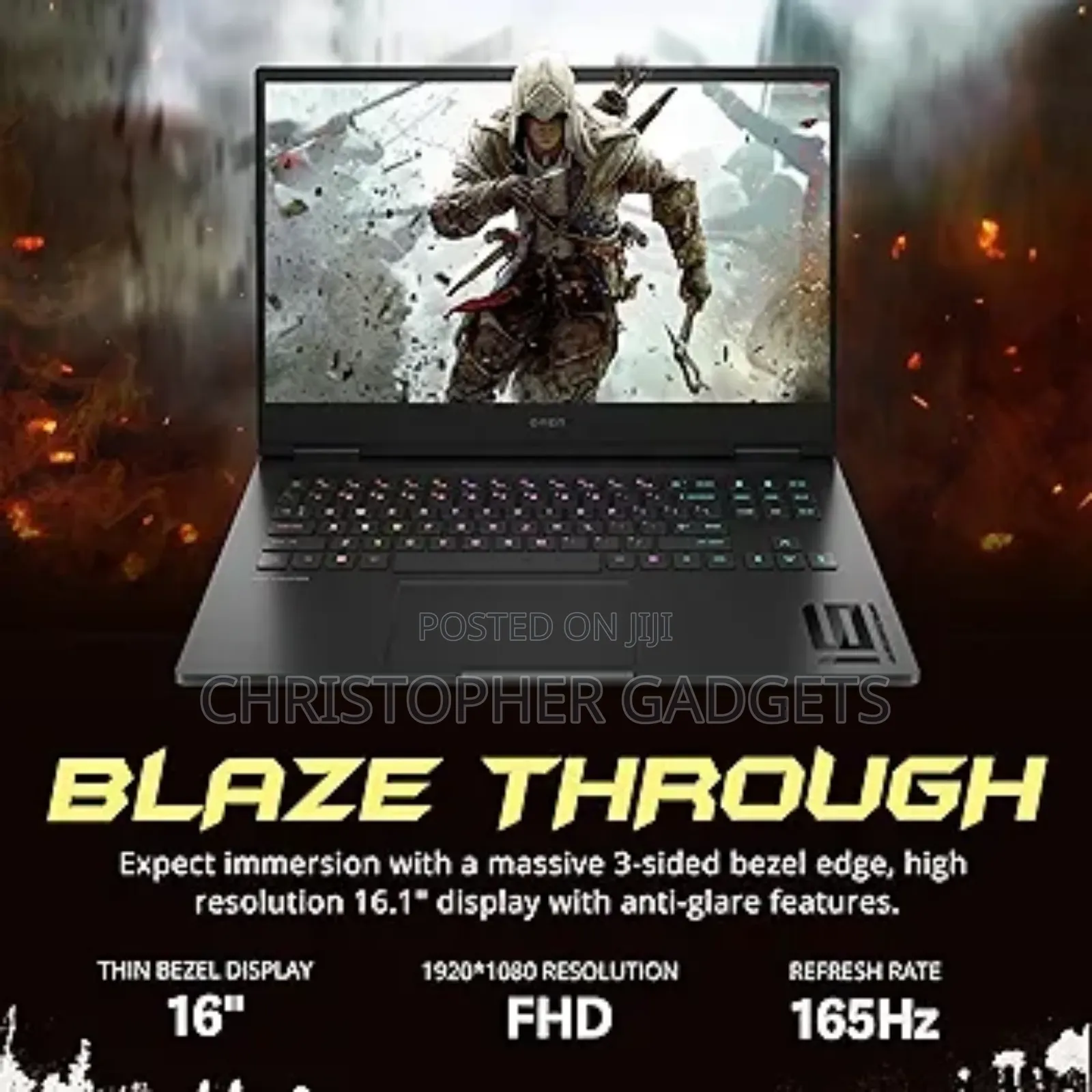 New Laptop HP Omen 16 16GB AMD Ryzen 9 SSD 512GB