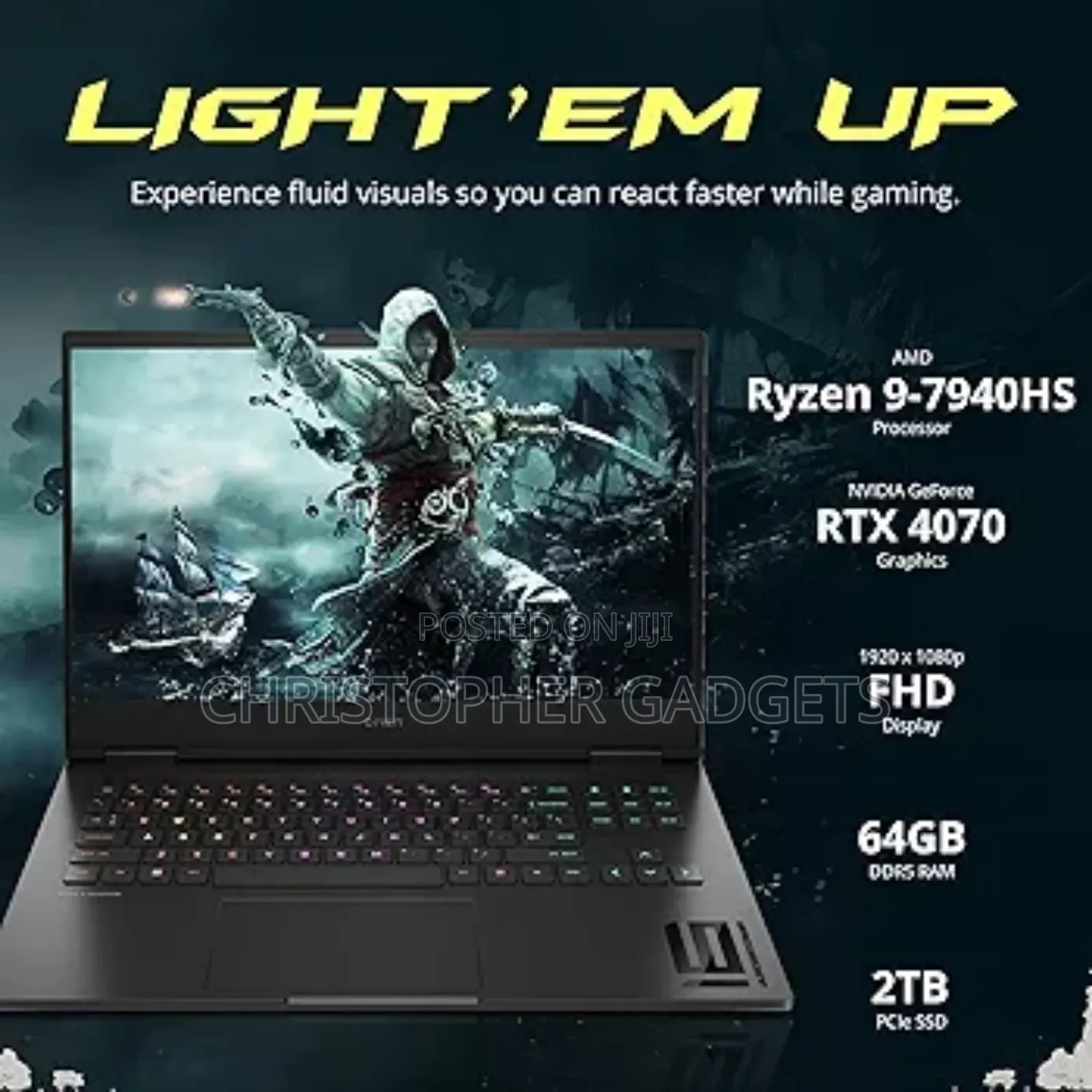 New Laptop HP Omen 16 16GB AMD Ryzen 9 SSD 512GB