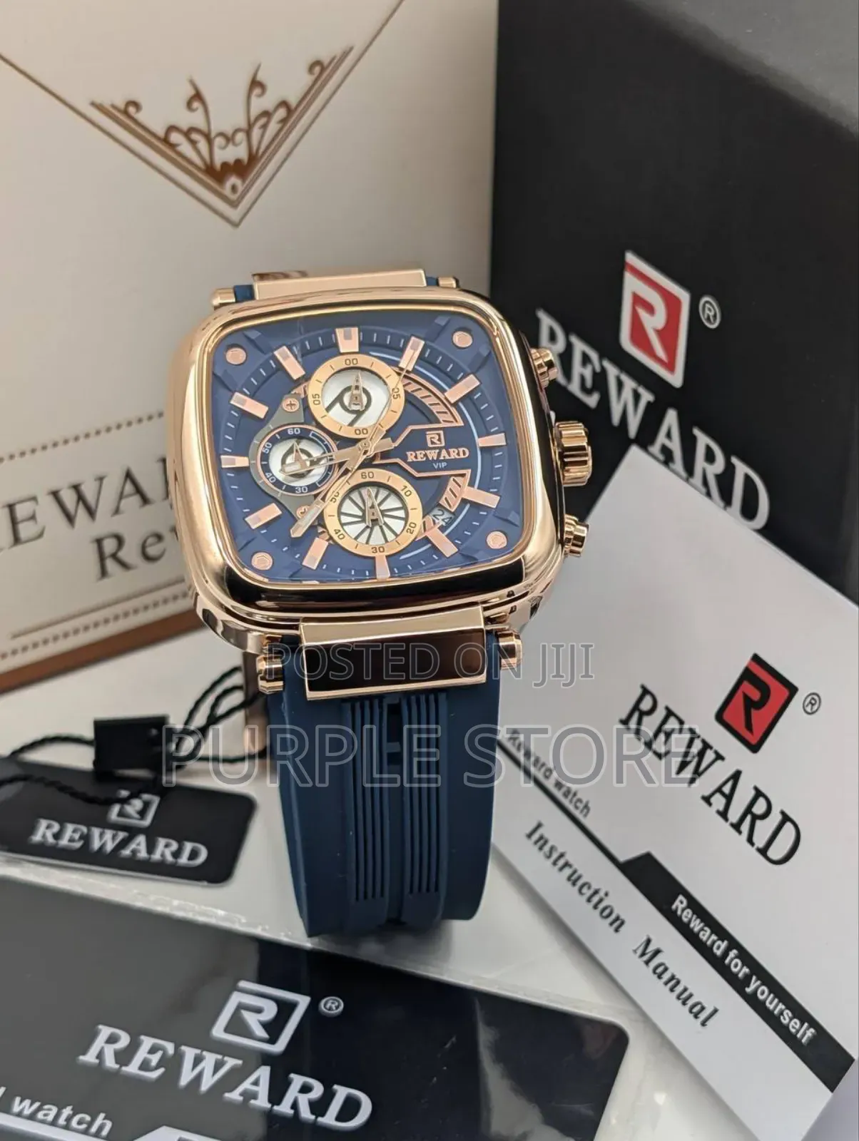 Reward Vip Quality Chronograph Wristwatch Fully Packaged
