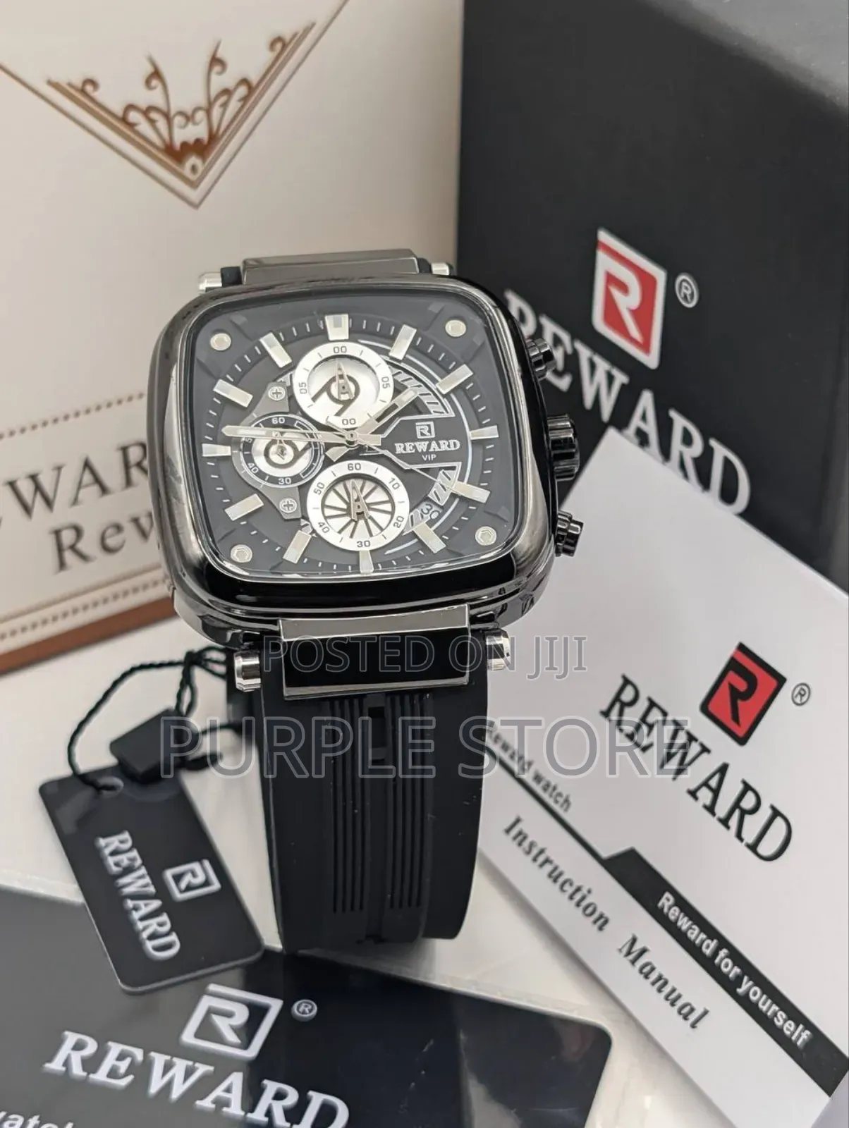 Reward Vip Quality Chronograph Wristwatch Fully Packaged