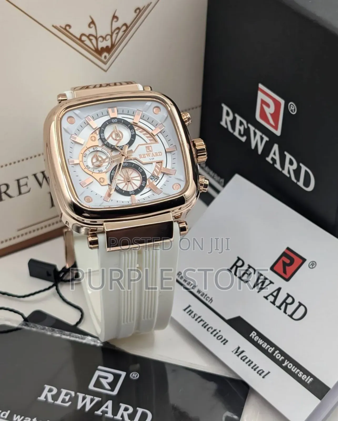 Reward Vip Quality Chronograph Wristwatch Fully Packaged
