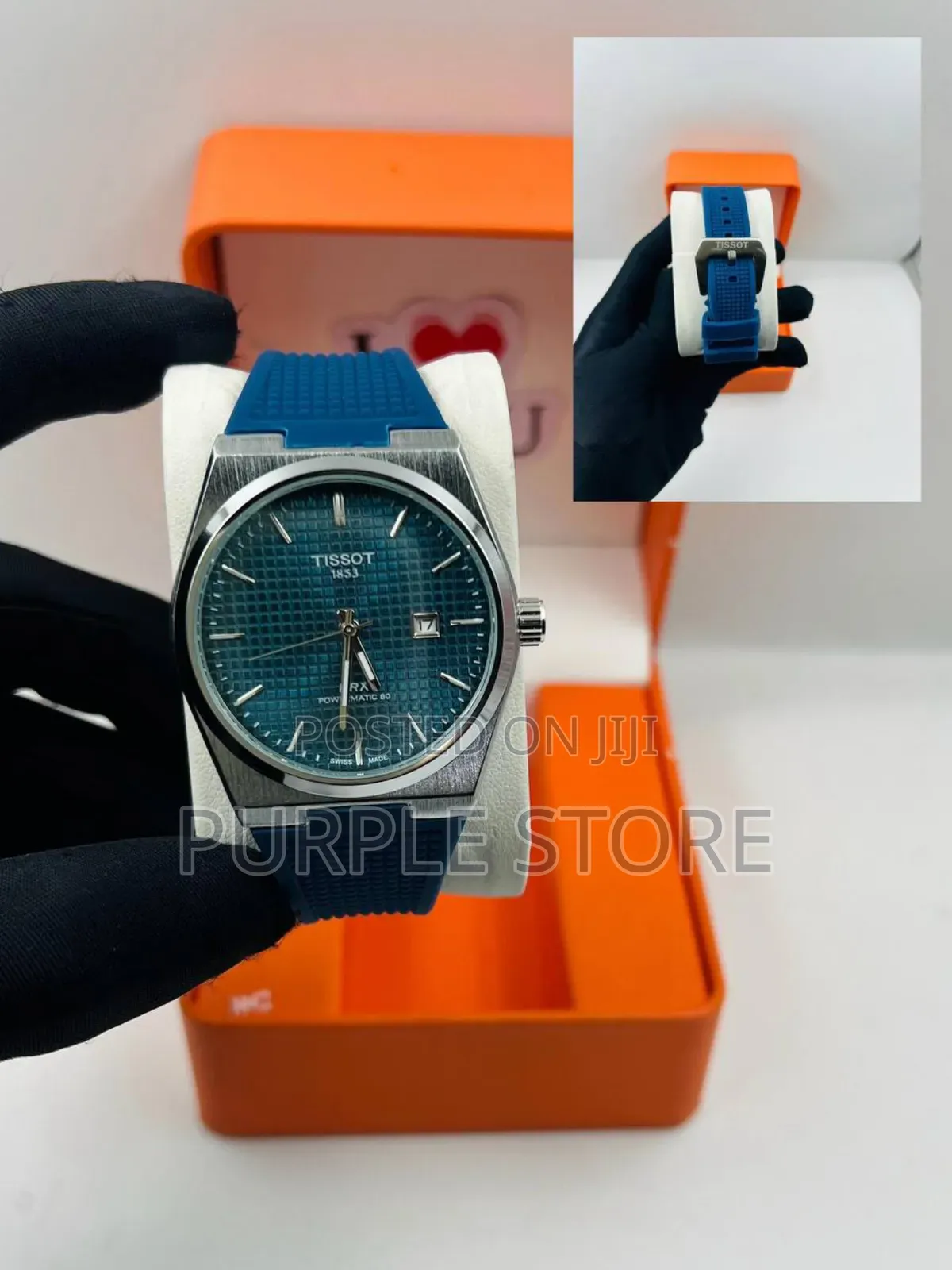 Tissot PRX Rubber Strap Watch