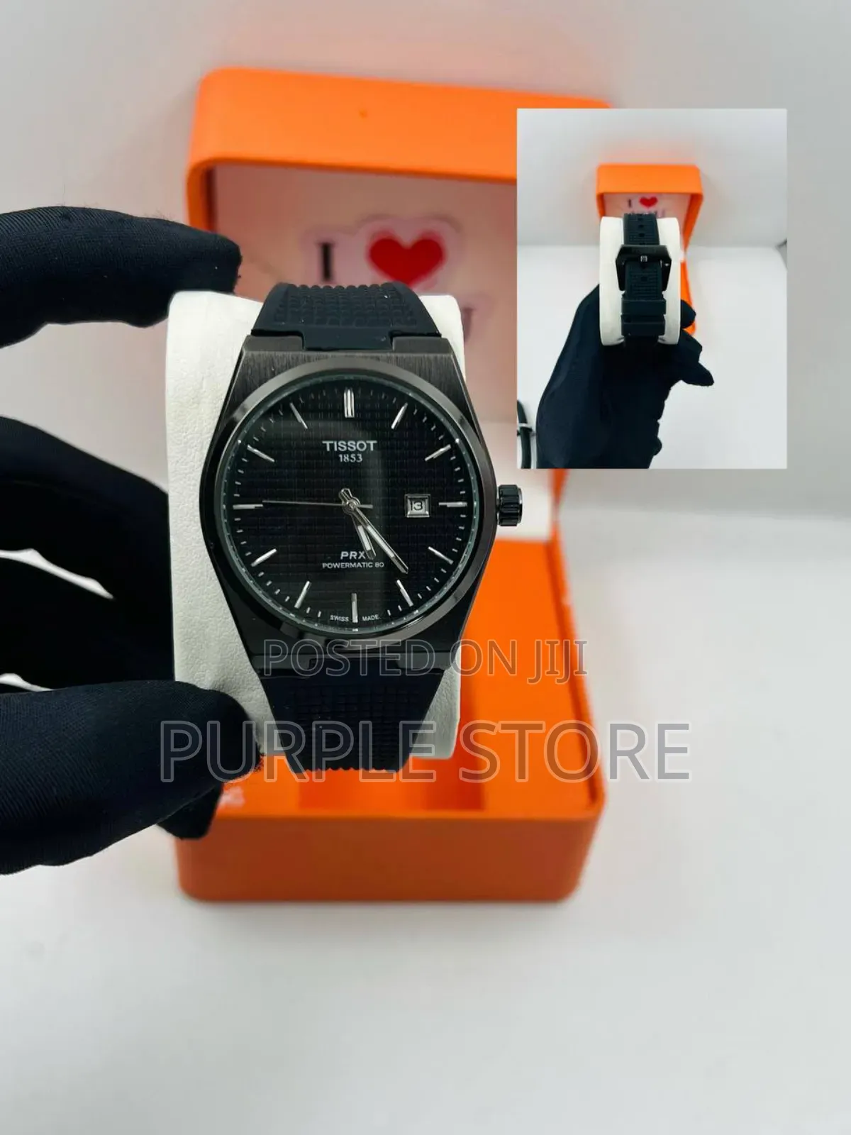 Tissot PRX Rubber Strap Watch
