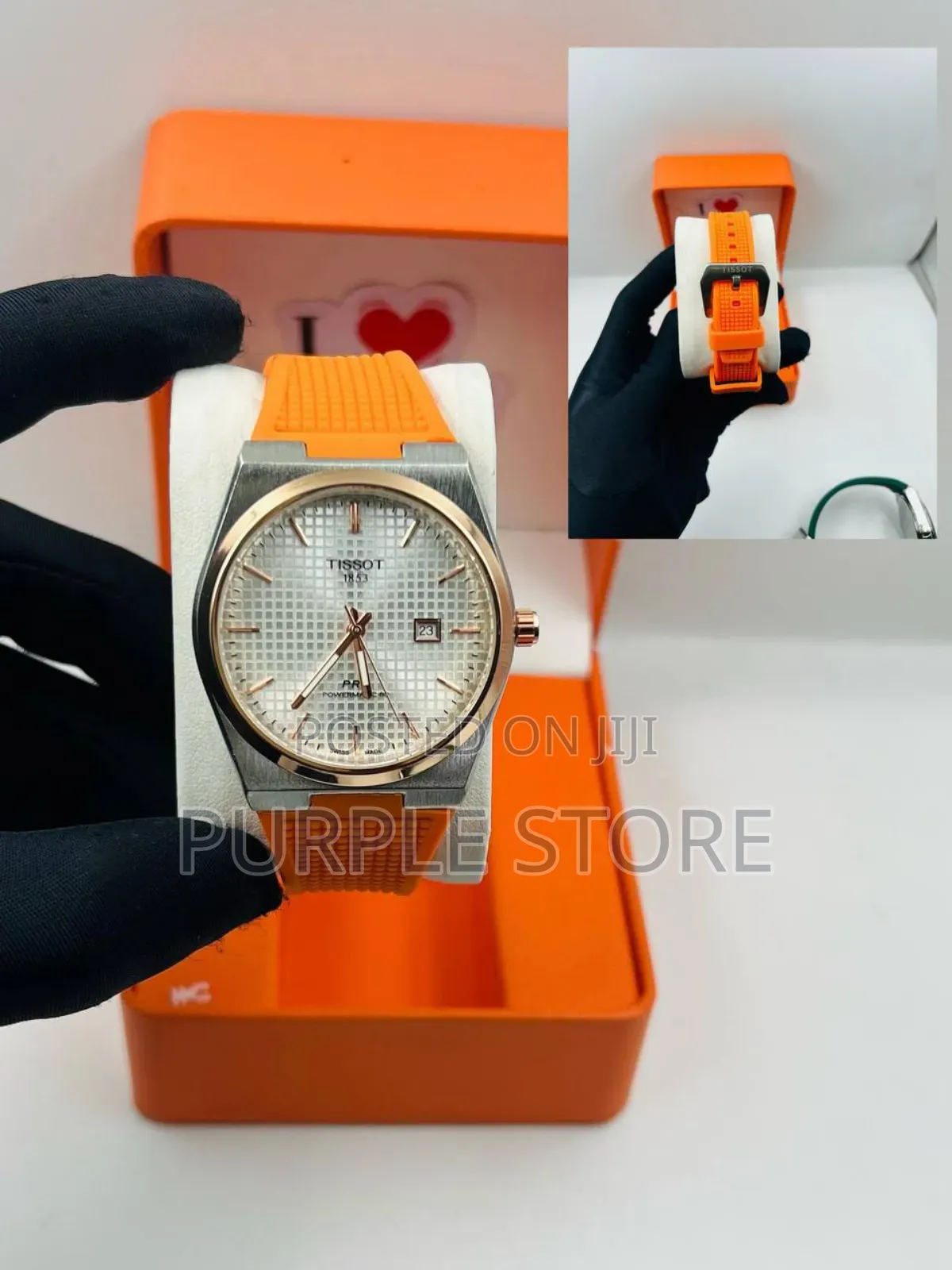 Tissot PRX Powermatic Rubber Strap Wristwatch