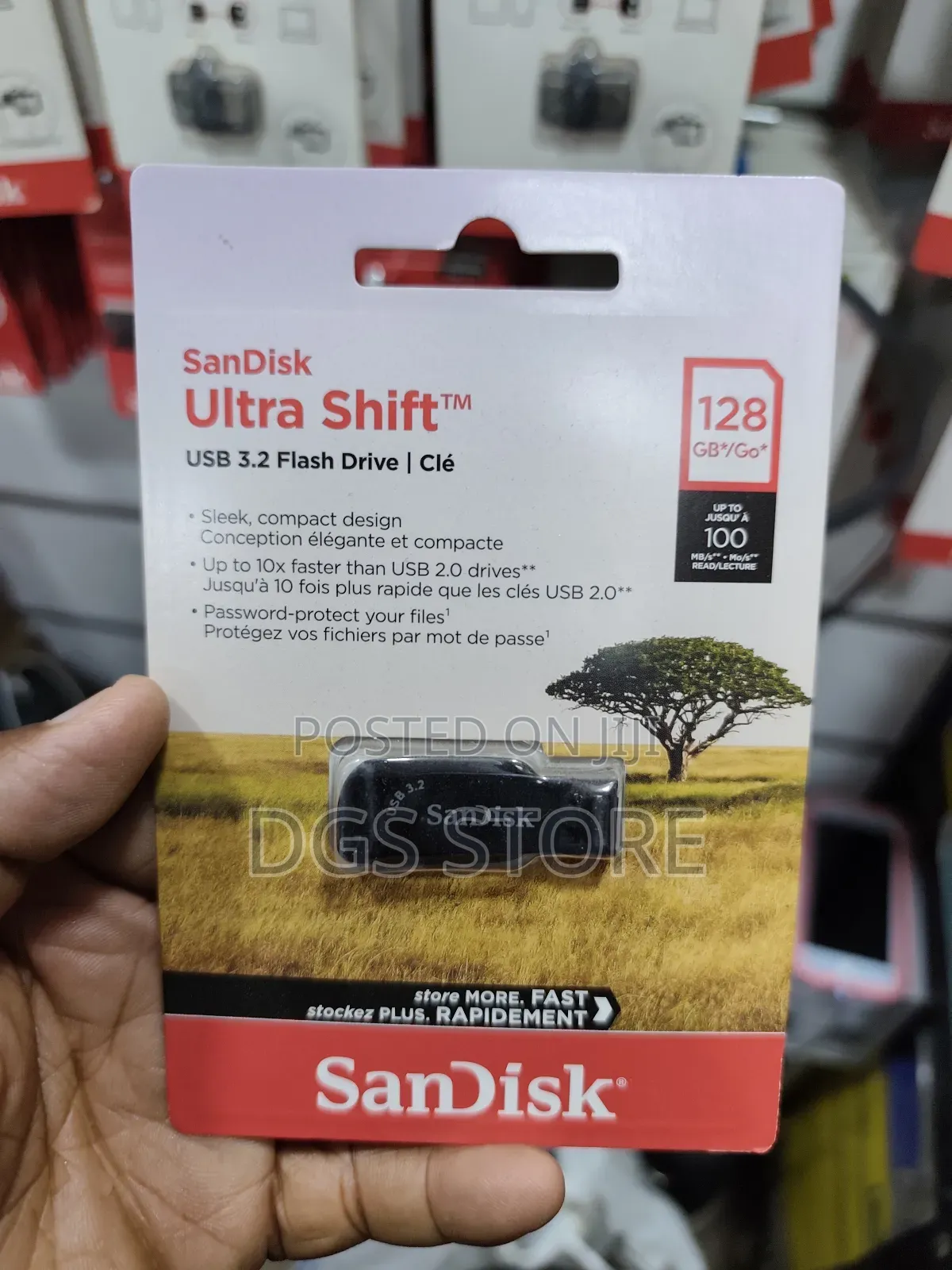 Sandisk Ultra Shift Flash Drive 128gb
