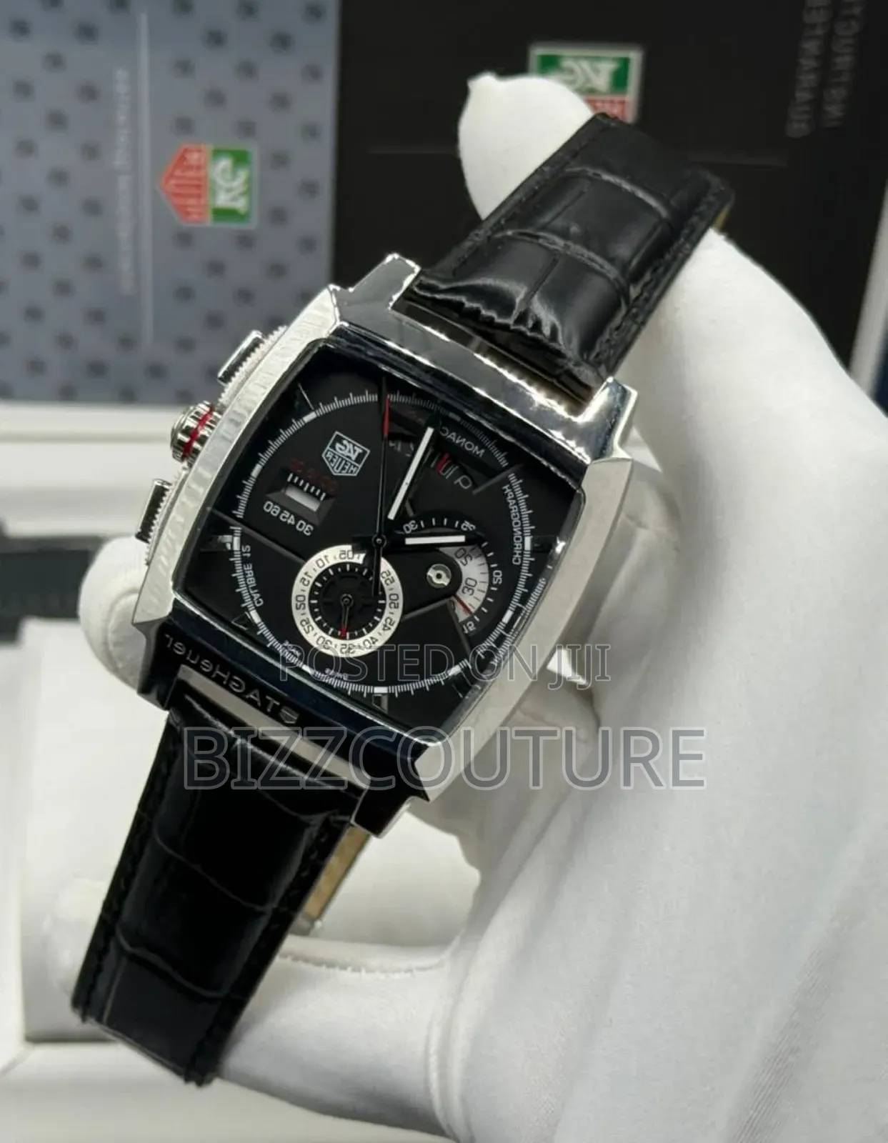 Original Tag Heuer Genuine Leather Black Watch