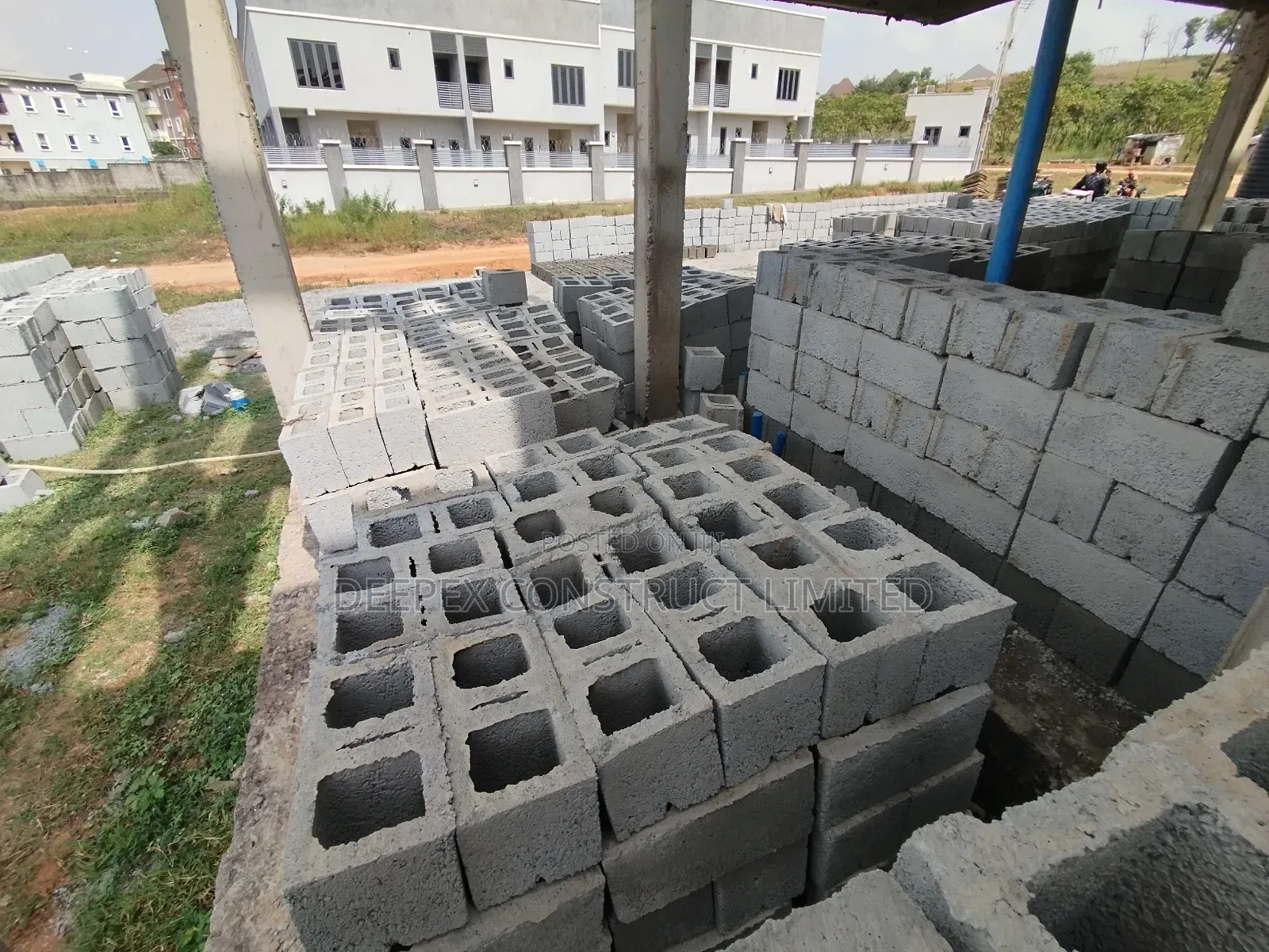 On-Site Concrete Building Block Production in Abuja