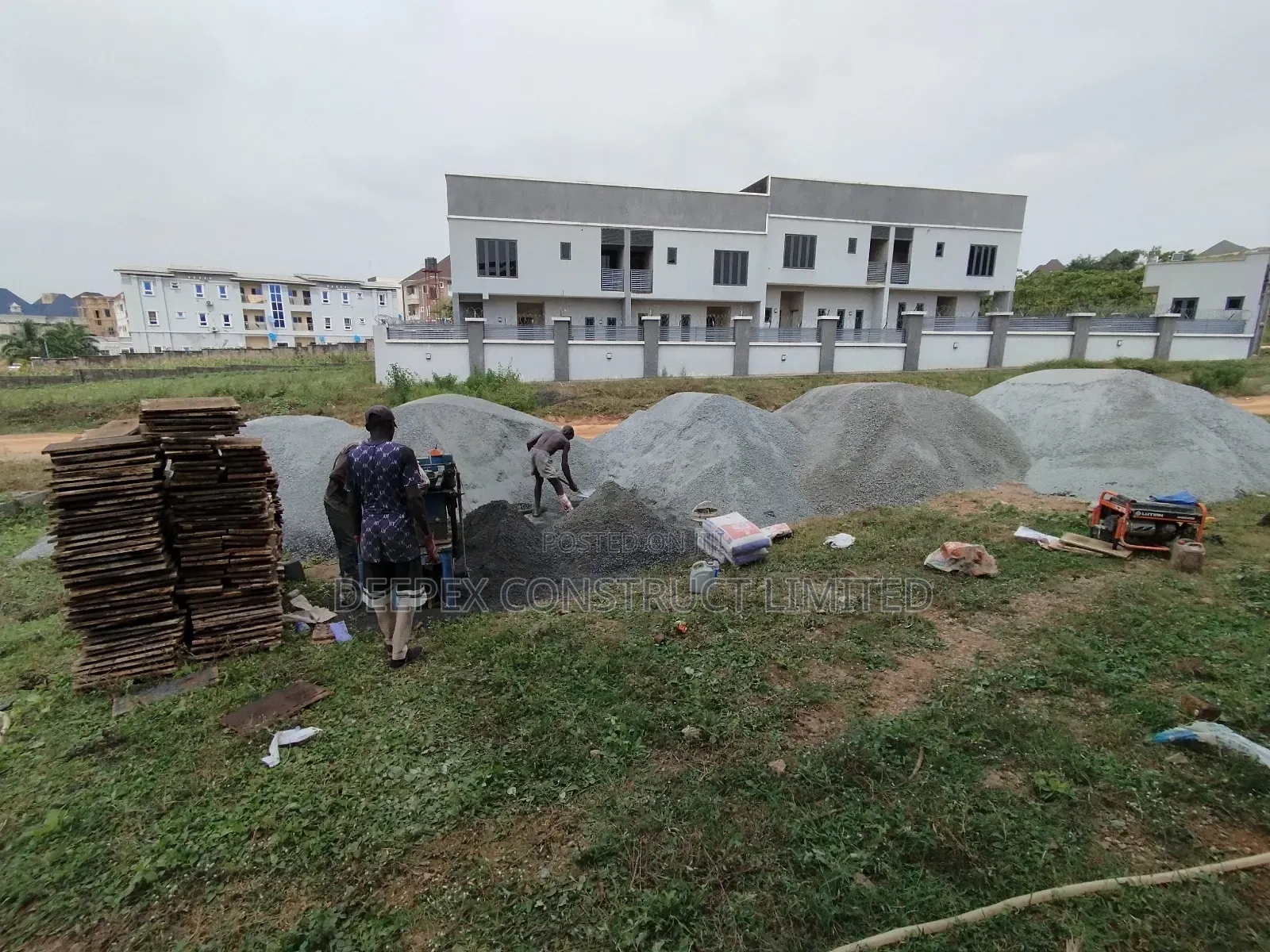 On-Site Concrete Building Block Production in Abuja