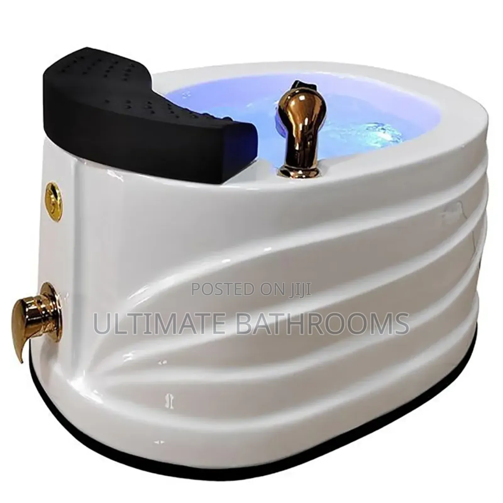 White and Gold Pedicure Bowl