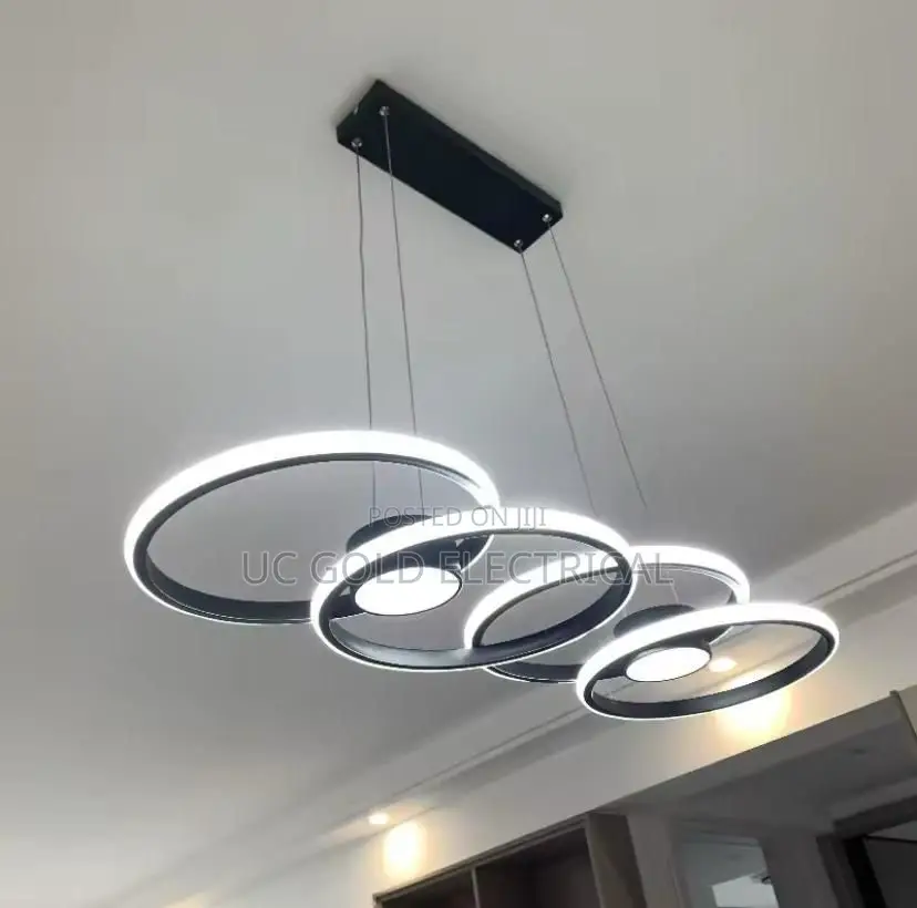 Nordic Minimalist Modern Circular Led Chandelier Bedroom